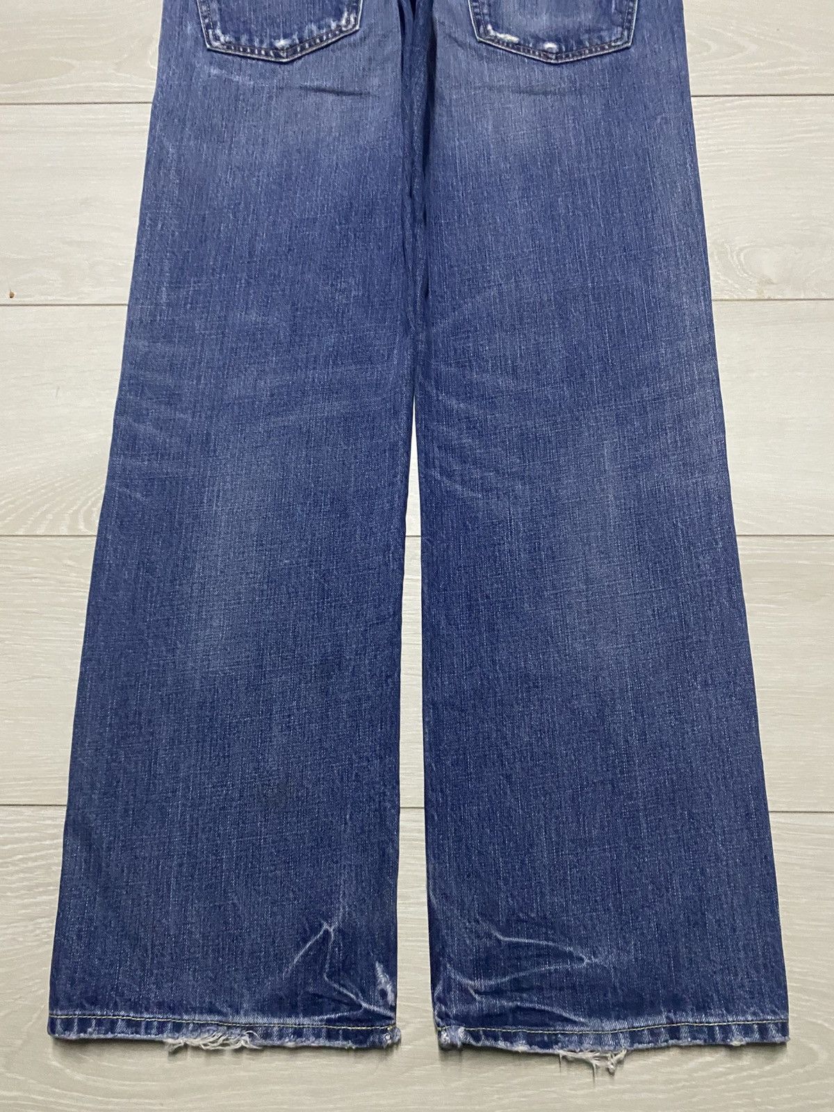 Neighborhood Ambercrombie & Fitch Faded Wash Distressed Baggy Jeans Size US 34 / EU 50 - 6 Thumbnail