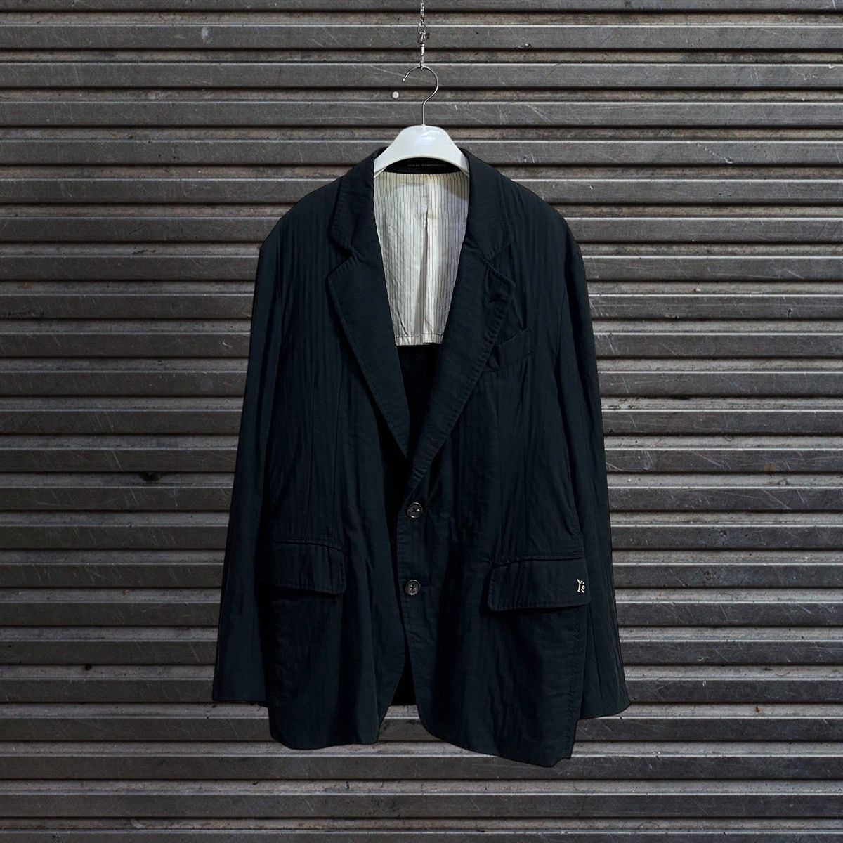 Y's × Yohji Yamamoto Yohji Yamamoto Y's Linen Blazer Jacket | Grailed