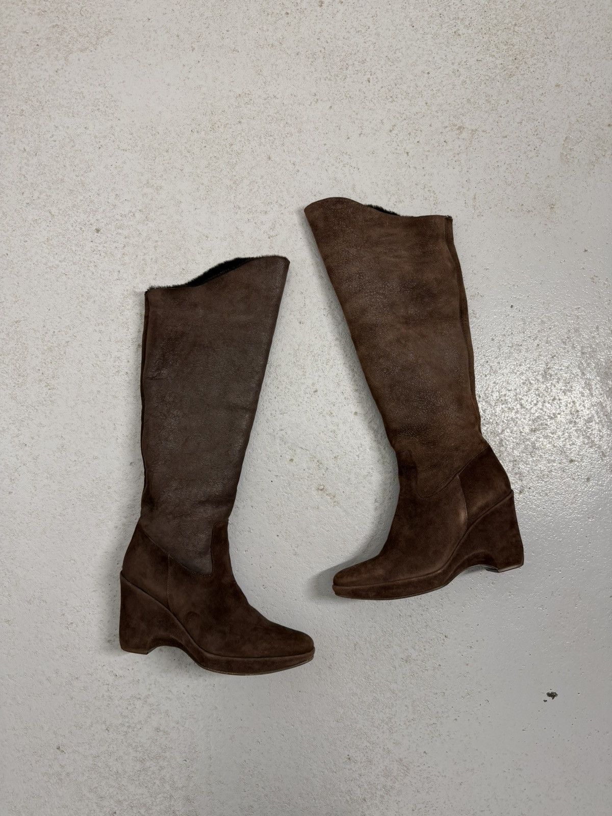 Helmut Lang Helmut Lang Vintage 00s Suede Riding Boots Size US 8.5 / IT 38.5 - 2 Thumbnail