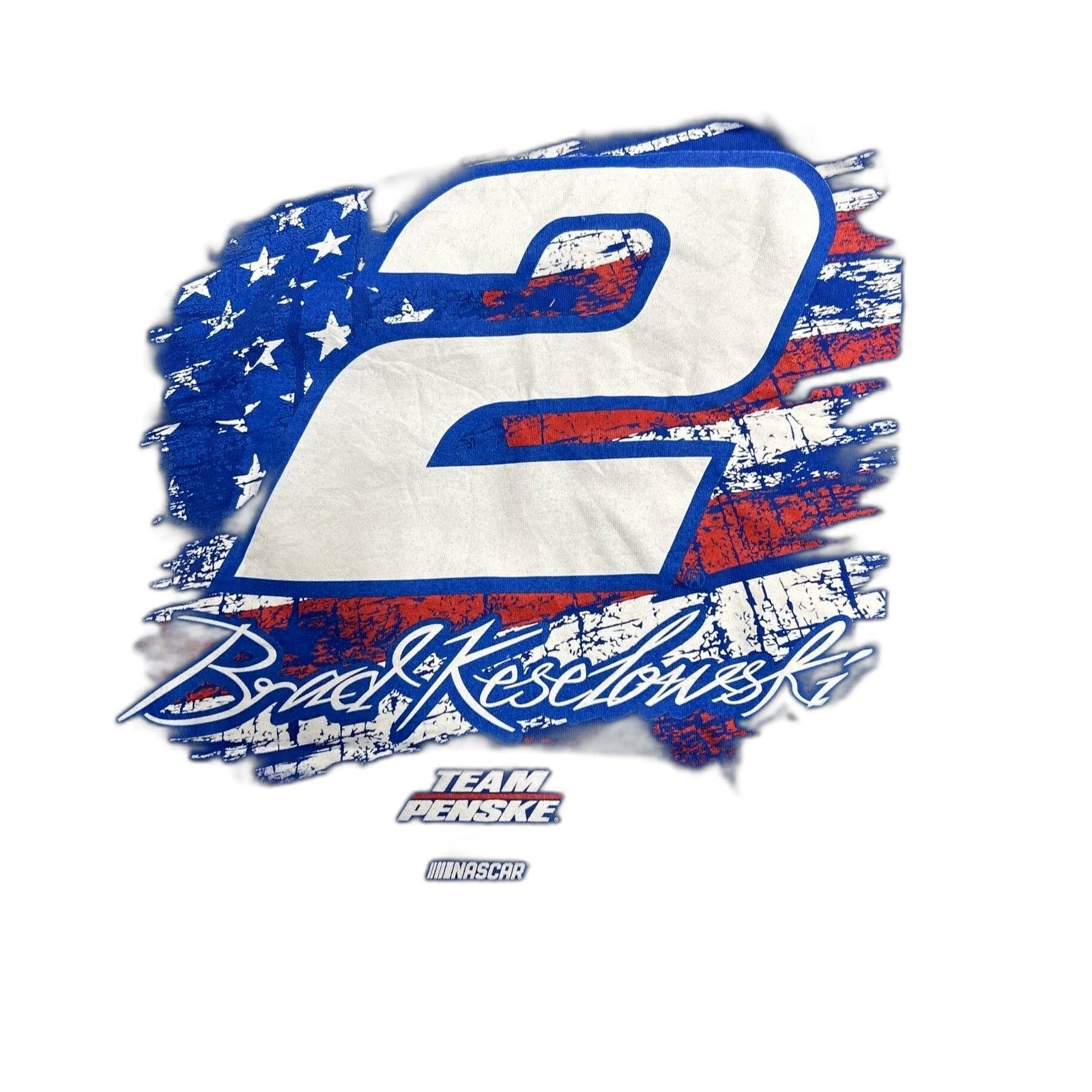 Nicole Miller NASCAR Brad Keselowski Shirt Penske XL Blue Shirt Size US XL / EU 56 / 4 - 4 Thumbnail