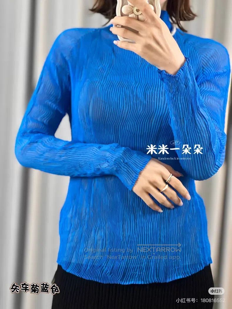 Issey Miyake Issey Miyake Willow Perspective Crew Neck Klein Blue Long Size M / US 6-8 / IT 42-44 - 7 Thumbnail