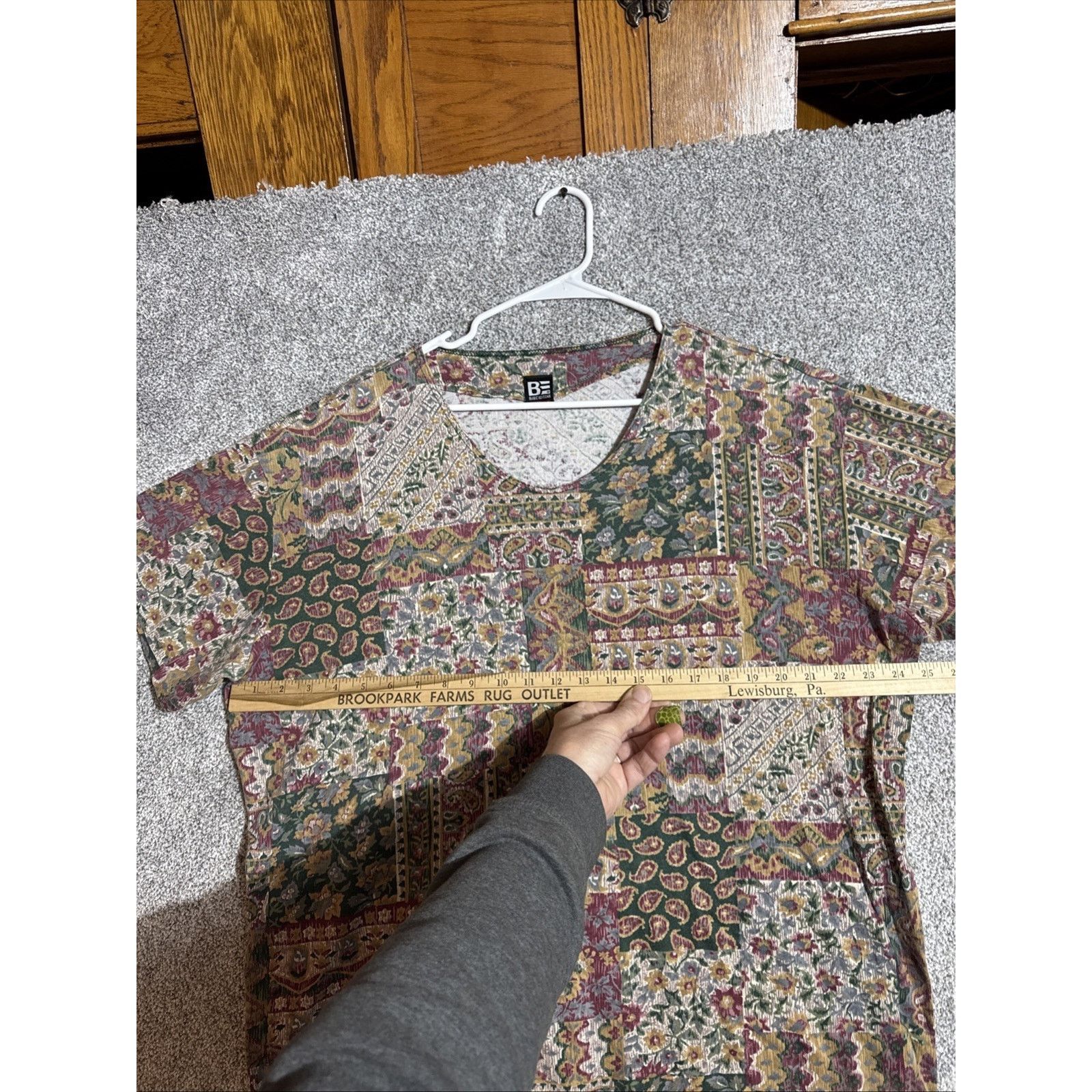 Basic Editions Basic Editions Top Women 2XL 90s Patchwork Retro Cottagecore Size XXL / US 16-18 / IT 52-54 - 3 Thumbnail