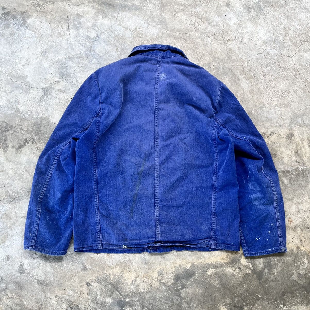 Vintage 1970s HBT French work jacket Size US S / EU 44-46 / 1 - 6 Thumbnail
