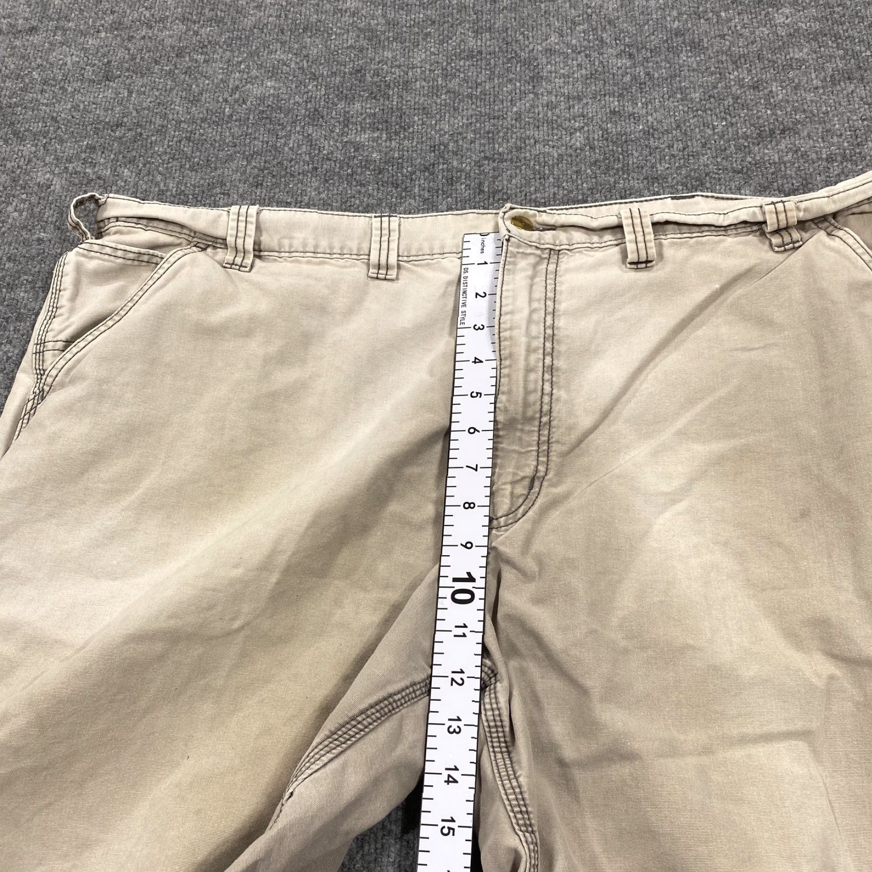 Carhartt VINTAGE Carhartt Shorts Mens 46 Beige Cargo Relaxed Fit Canvas Workwear Pockets Size US 30 / EU 46 - 6 Thumbnail