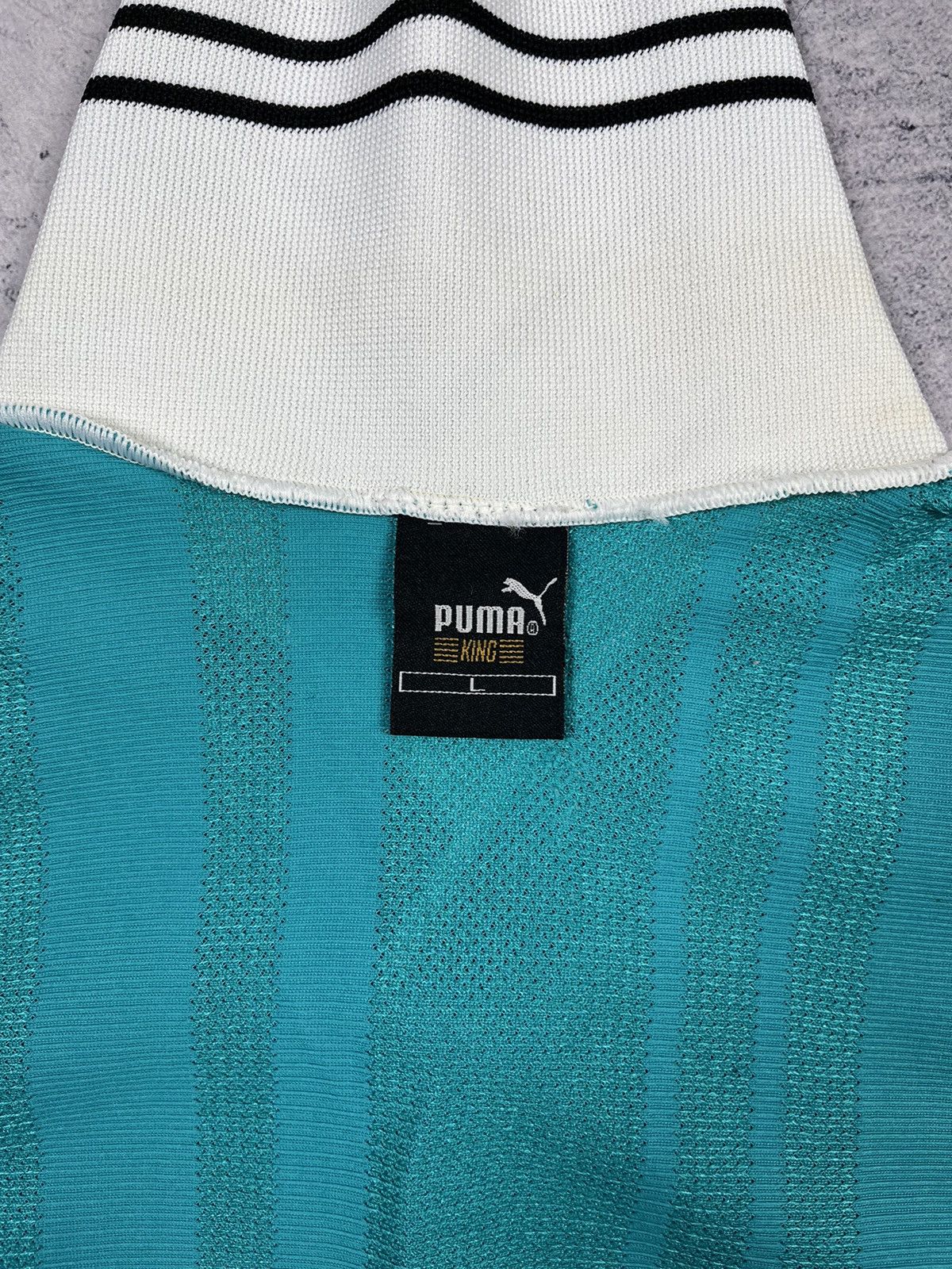 Puma Vintage 90s Puma King Soccer Jersey Polo Shirt Size L Size US L / EU 52-54 / 3 - 10 Thumbnail