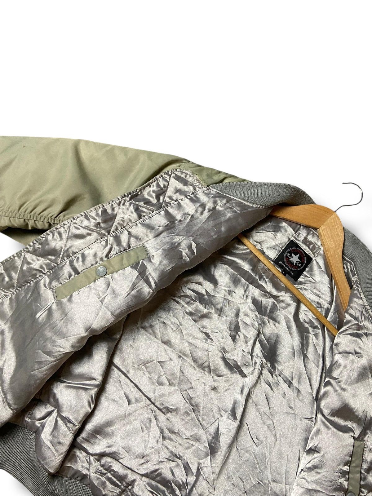 Converse × Japanese Brand × Vintage Vintage CONVERSE ALL STARS Bomber Jacket (126) Size US L / EU 52-54 / 3 - 4 Thumbnail