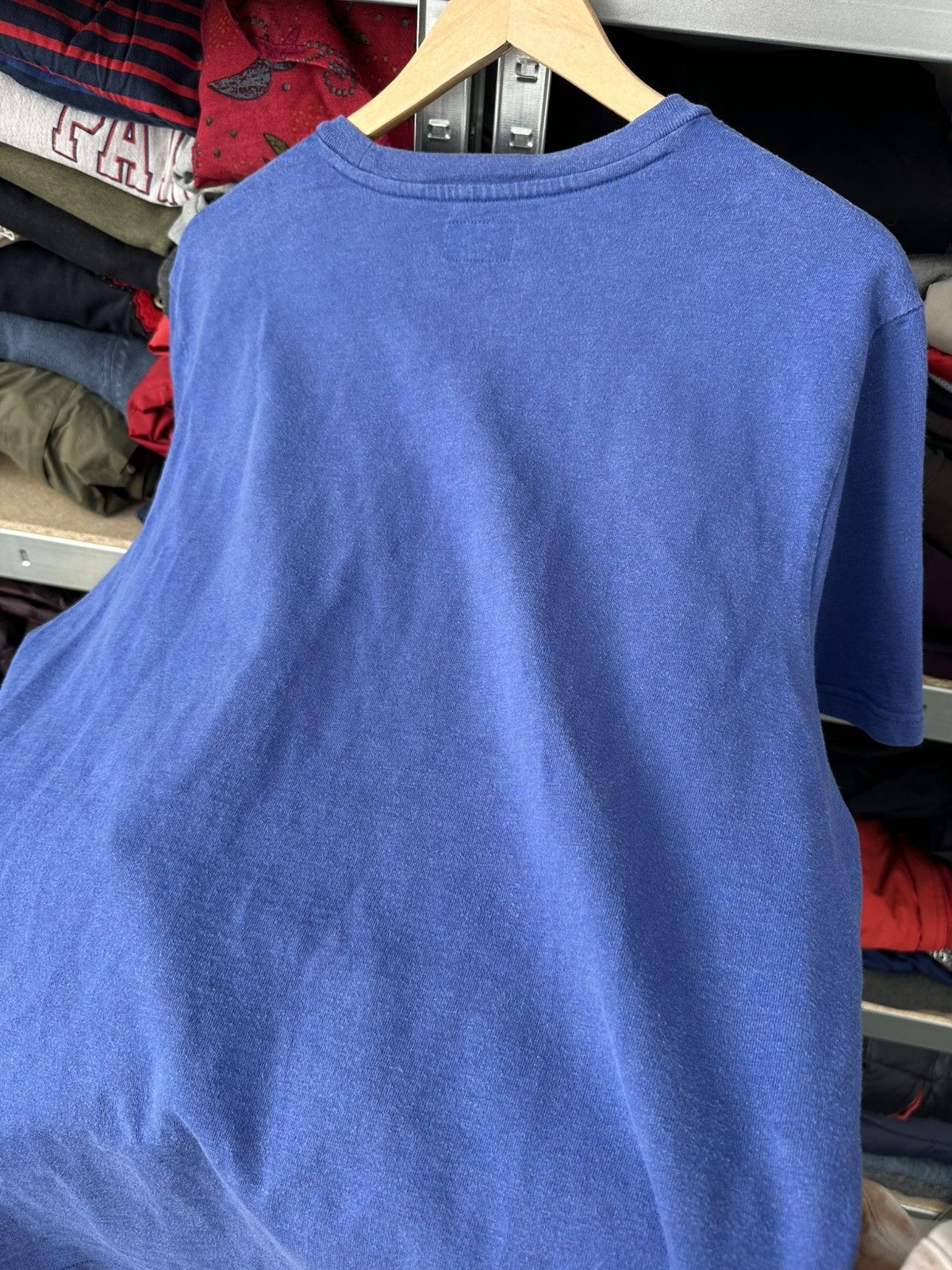Supreme Supreme Pocket T-Shirt Red Box Logo Blue Faded Y2K Basic Tee Size US L / EU 52-54 / 3 - 16 Thumbnail
