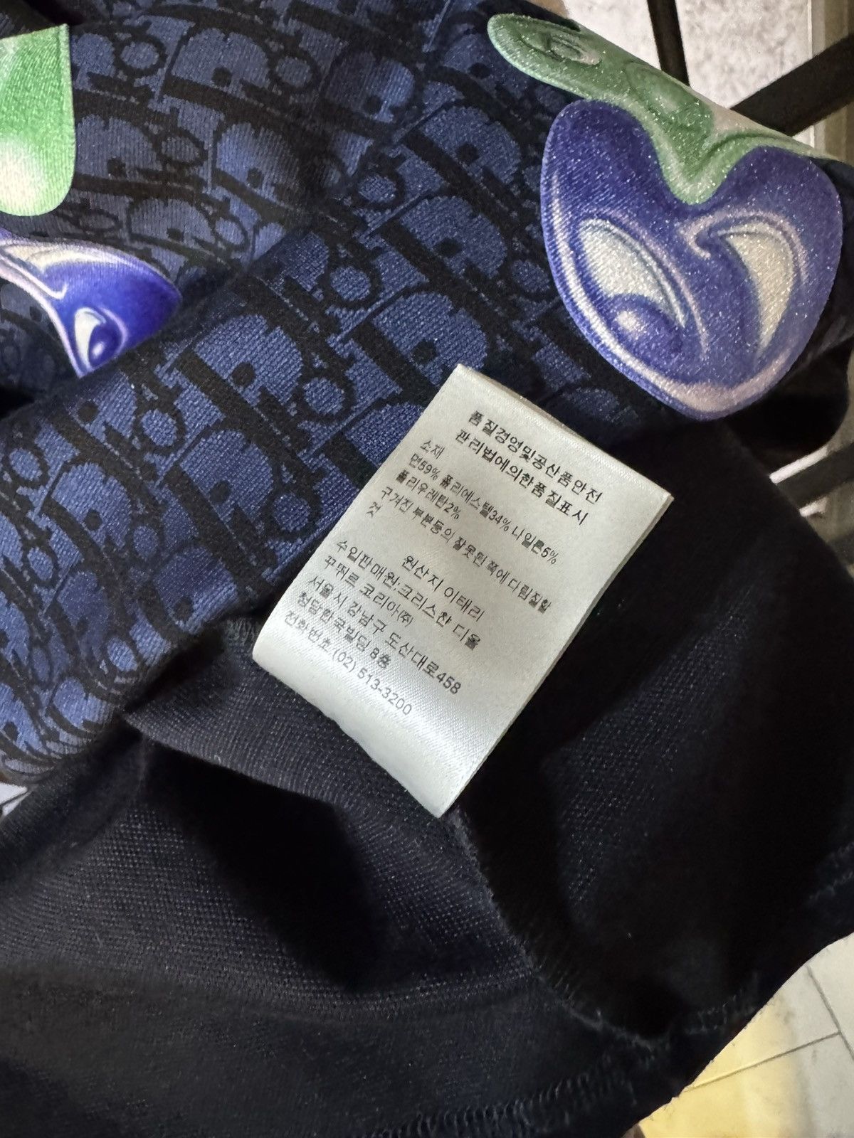 Dior Dior Kenny Scharf Purple Oblique Faces Tee Shirt Size US XL / EU 56 / 4 - 5 Thumbnail