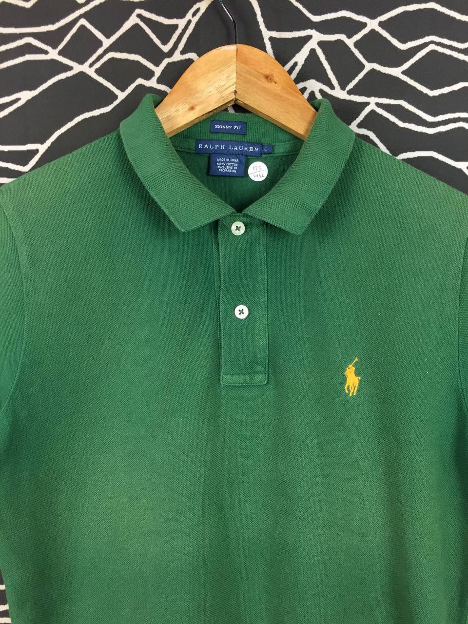 Ralph Lauren Vtg Ralph Lauren Small Logo Skinny Fit Polo Shirt Size L / US 10 / IT 46 - 3 Thumbnail