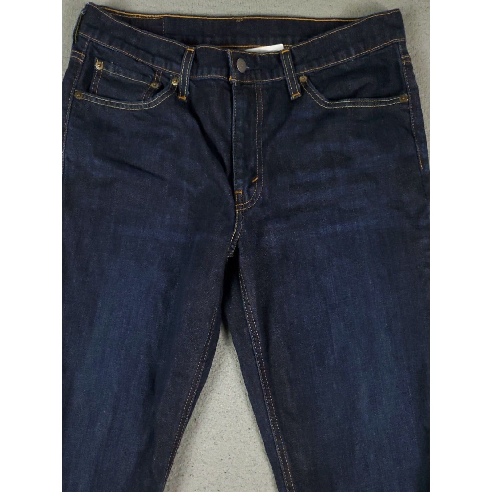 Levi's Levis Mens Jeans 32x28 Blue Athletic Fit Straight Leg Denim Pants Size 32 Extra Large Size US 32 / EU 48 - 2 Thumbnail