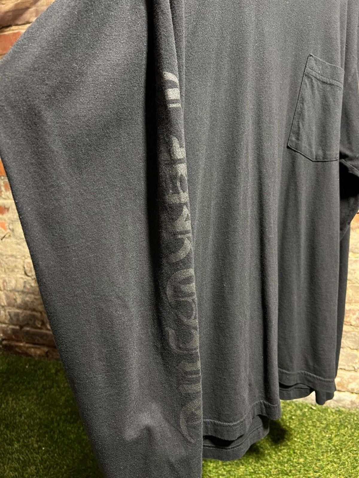 Chrome Hearts Chrome Hearts Neck Script L/S Black Sz. XL Size ONE SIZE - 3 Thumbnail