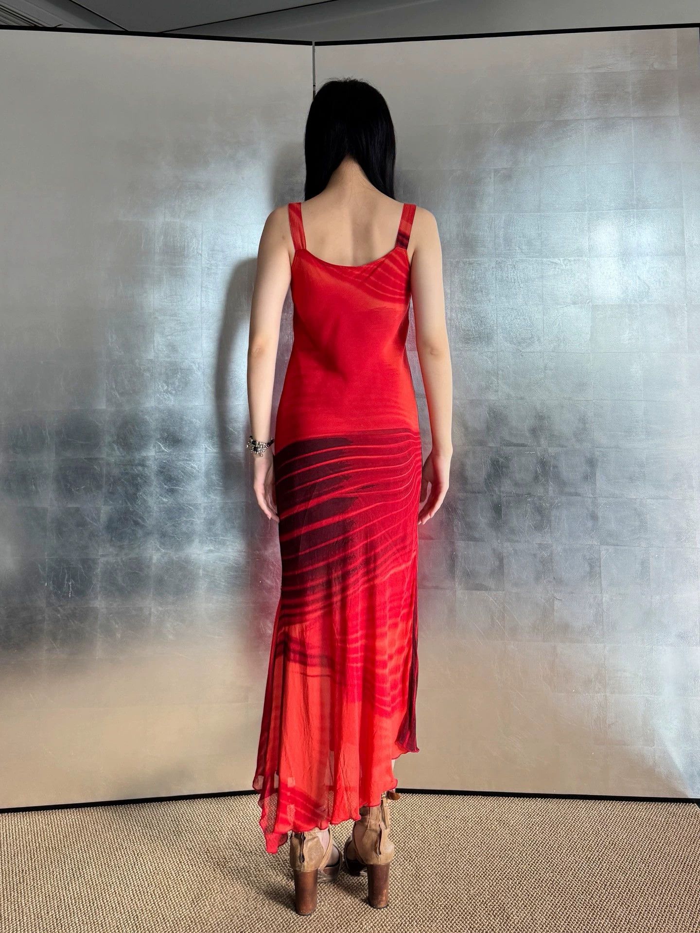 Vintage Vintage Italian Irregular Fishtail Stretchy Dress M Size M / US 6-8 / IT 42-44 - 7 Thumbnail