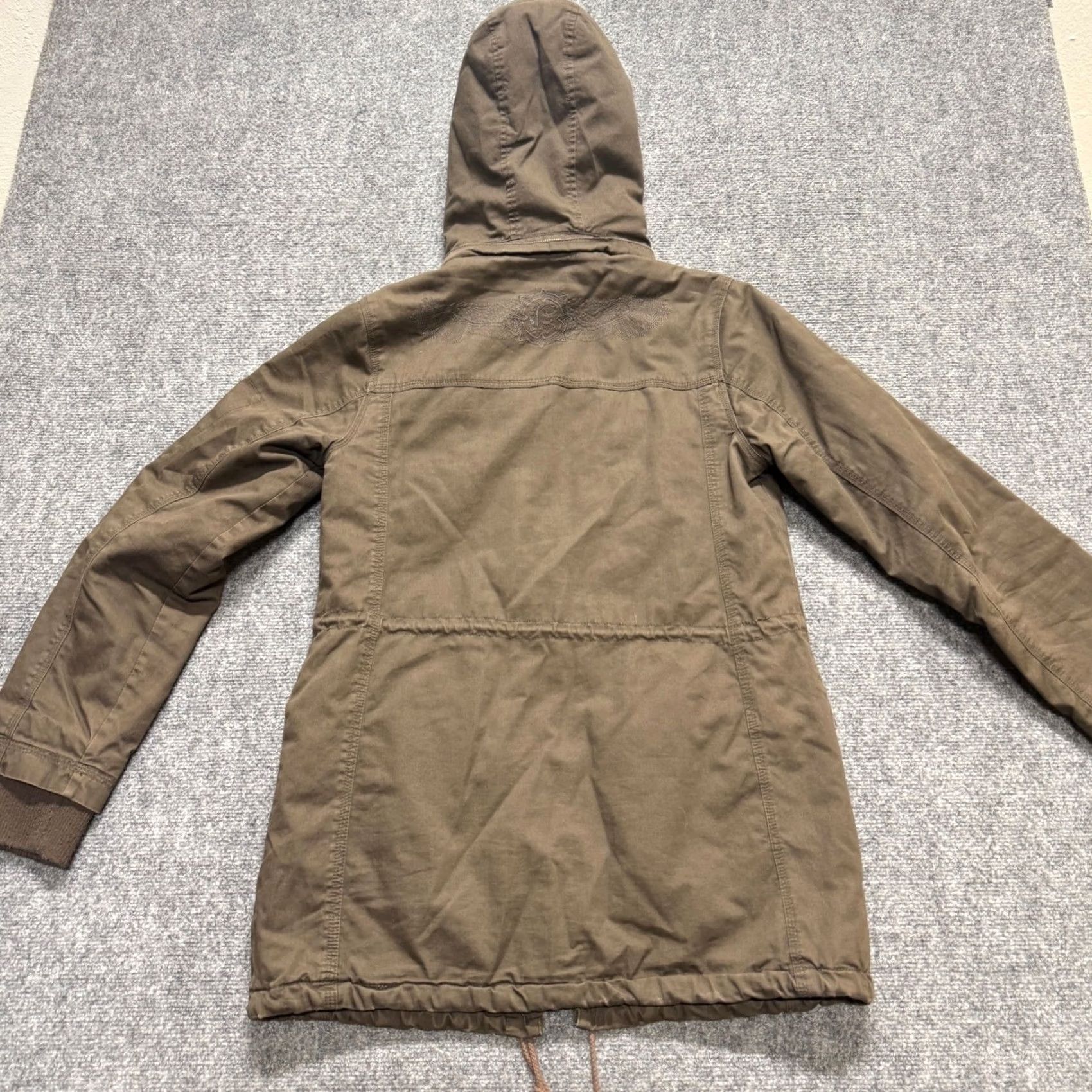 Empyre Empyre Jacket Women M Parka Quilted Lined Brown Multi-Pocket Y2K Size M / US 6-8 / IT 42-44 - 3 Thumbnail