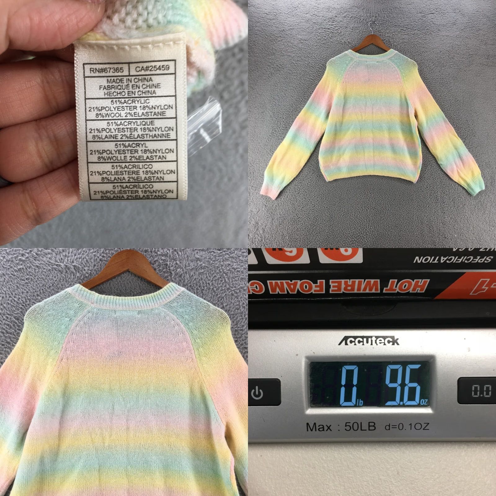BB Dakota Bb Dakota Pullover Sweater Womens L Multicolor Wool Blend Round Neck Long Sleeve Shirt Size L / US 10 / IT 46 - 8 Thumbnail