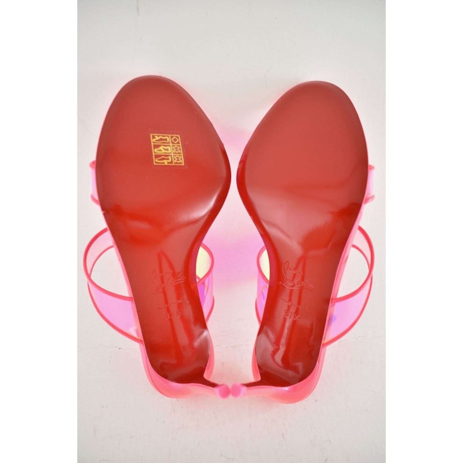 Christian Louboutin Christian Louboutin Just Loubi 85 Fluo Pink Backless Sandal Size US 7.5 / IT 37.5 - 13 Thumbnail
