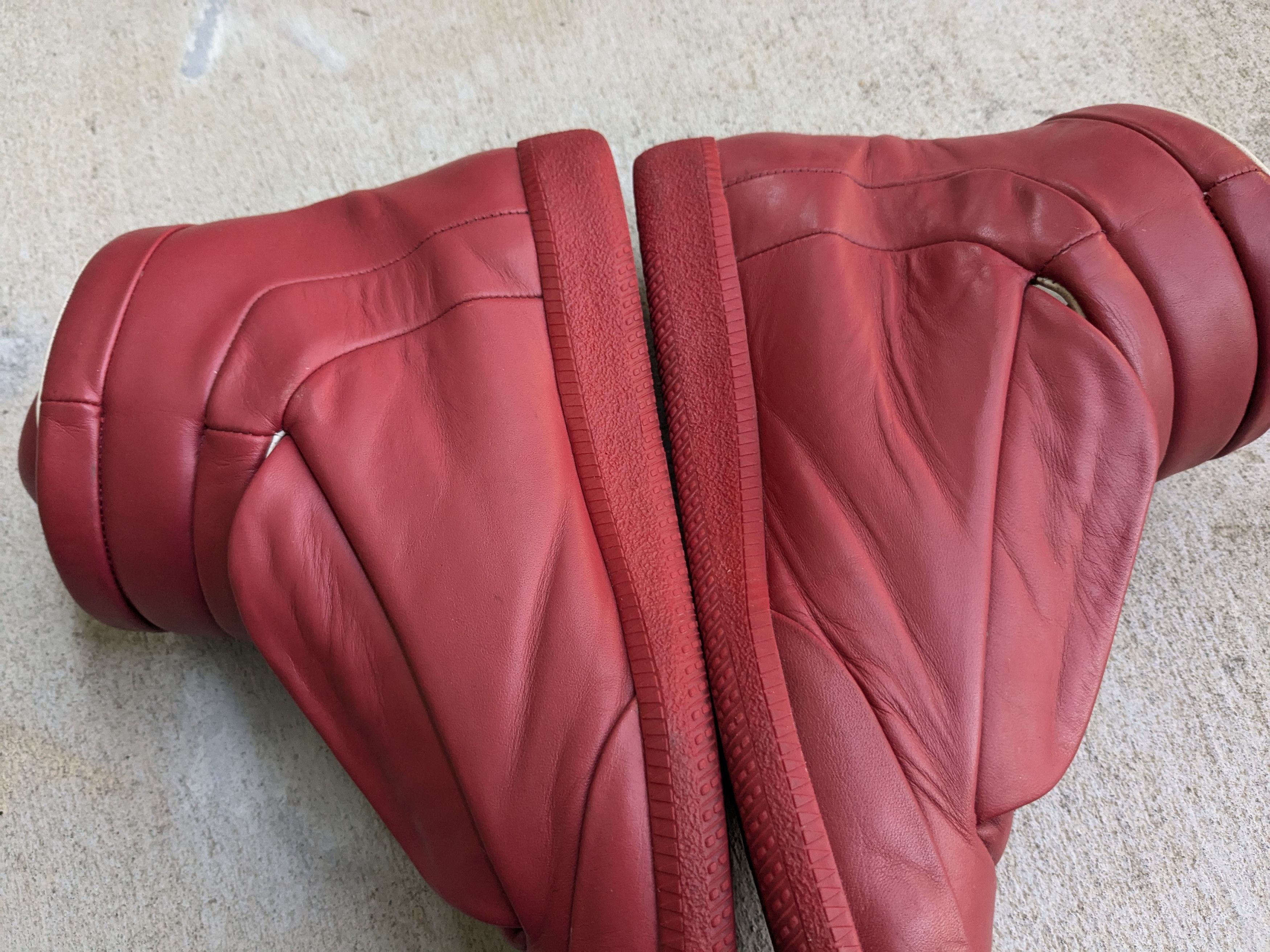 Maison Margiela Maison Margiela Future Red 9 42 Leather High Tops Size US 9 / EU 42 - 13 Thumbnail