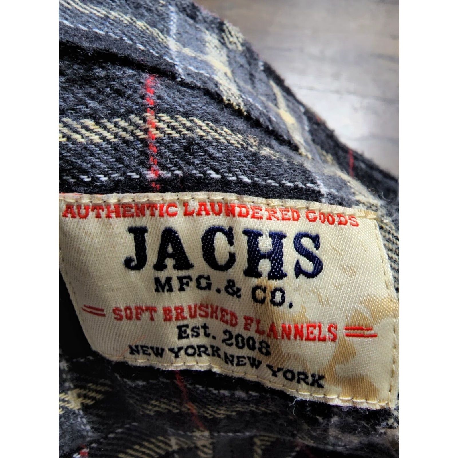 Vintage JACHS Mens XS Heritage Flannel Heavyweight Plaid Long Sleeve Shirt Size US XS / EU 42 / 0 - 5 Thumbnail