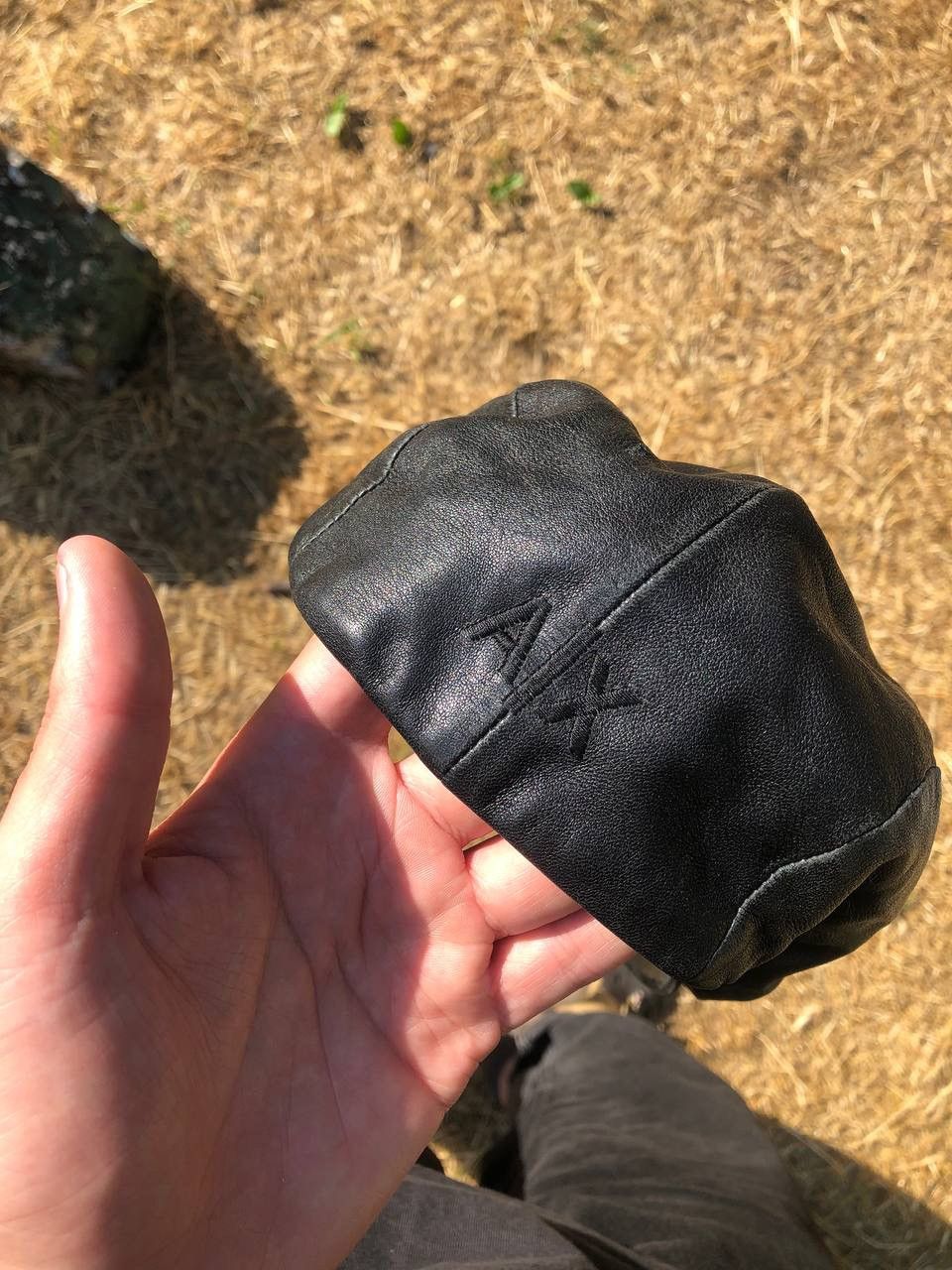 Armani Exchange × Vintage VERY RARE ARMANI EXCHANGE CAP LEATHER HATS ITALIAN DESIGNER Size ONE SIZE - 8 Thumbnail