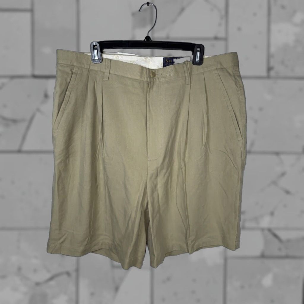 Nat Nast Nat Nast Silk Beige Chino Shorts Mens 38 Regular Size US 38 / EU 54 - 1 Thumbnail