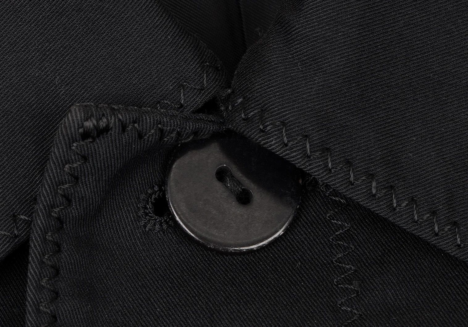 Jean Paul Gaultier Cotton Nylon Stitch Design Coat in Black Size 46 Size US S / EU 44-46 / 1 - 5 Thumbnail