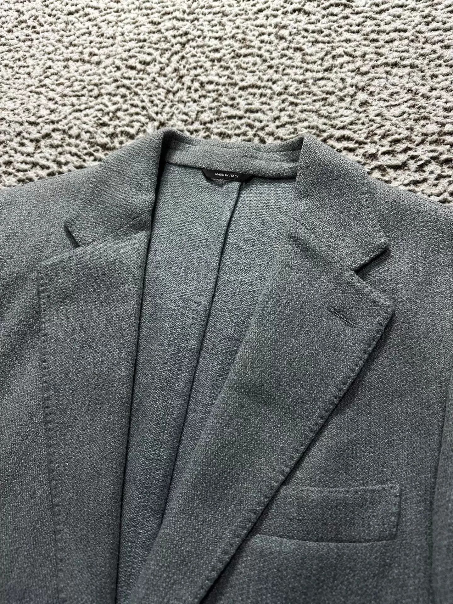 Loro Piana Loro Piana 48 Gray w/ Glacier Blue Tint Cashmere Blazer Size 48S - 6 Thumbnail