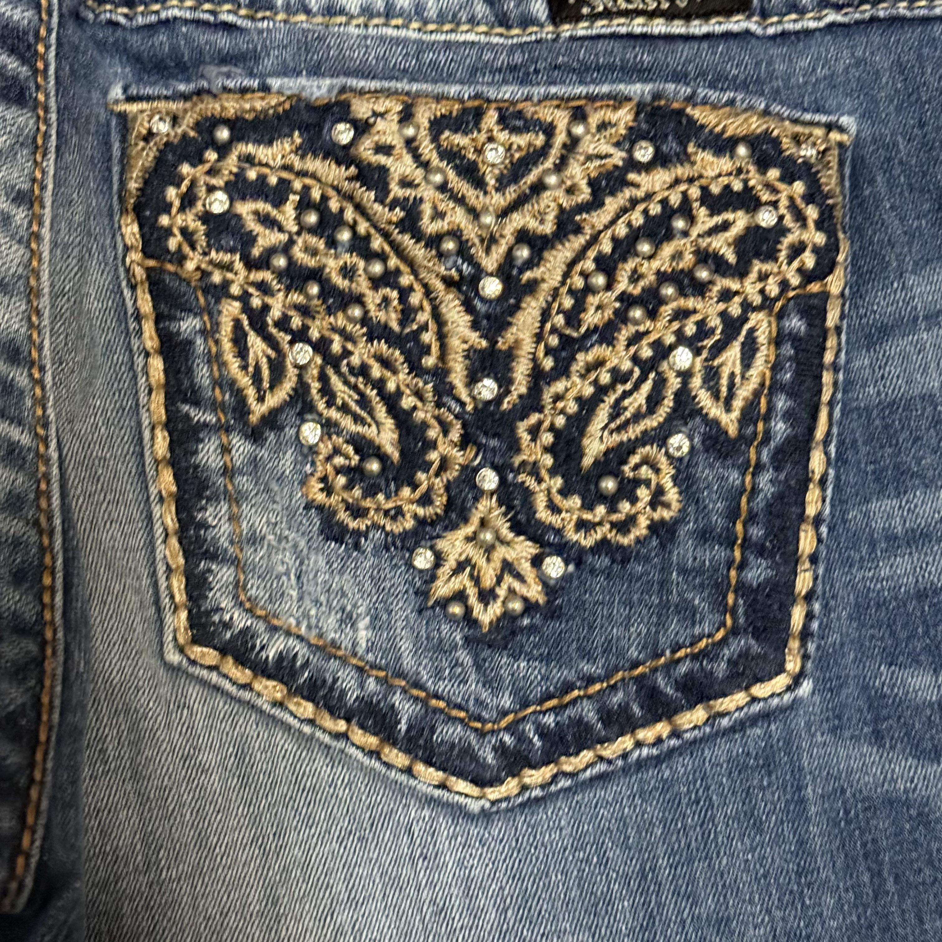 Miss Me Vintage Miss Me Paisley Low Rise Bootcut Jeans 28x33 Y2K Size 28" / US 6 / IT 42 - 4 Thumbnail