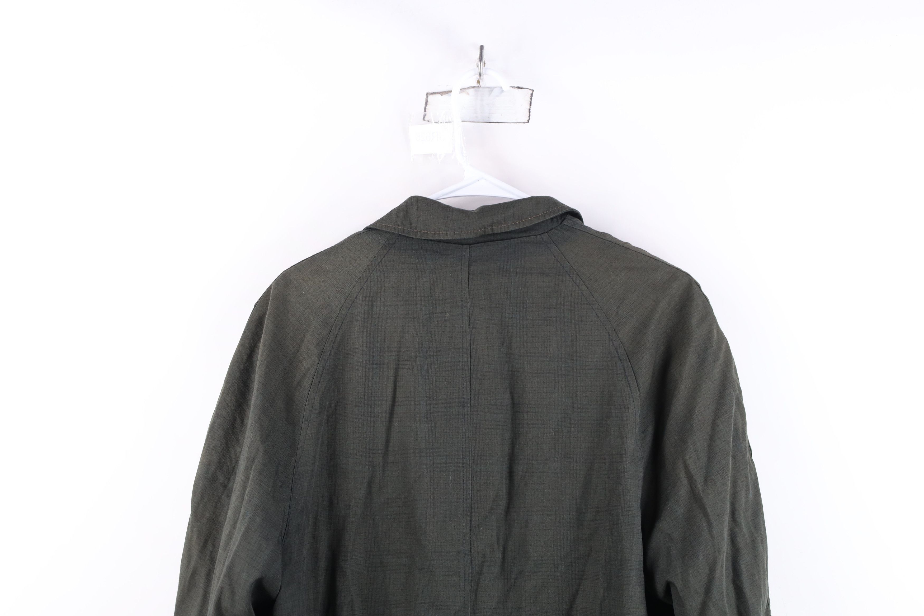 Vintage Vintage 50s Streetwear Gabardine Mohair Lined Trench Coat Size US XL / EU 56 / 4 - 14 Thumbnail