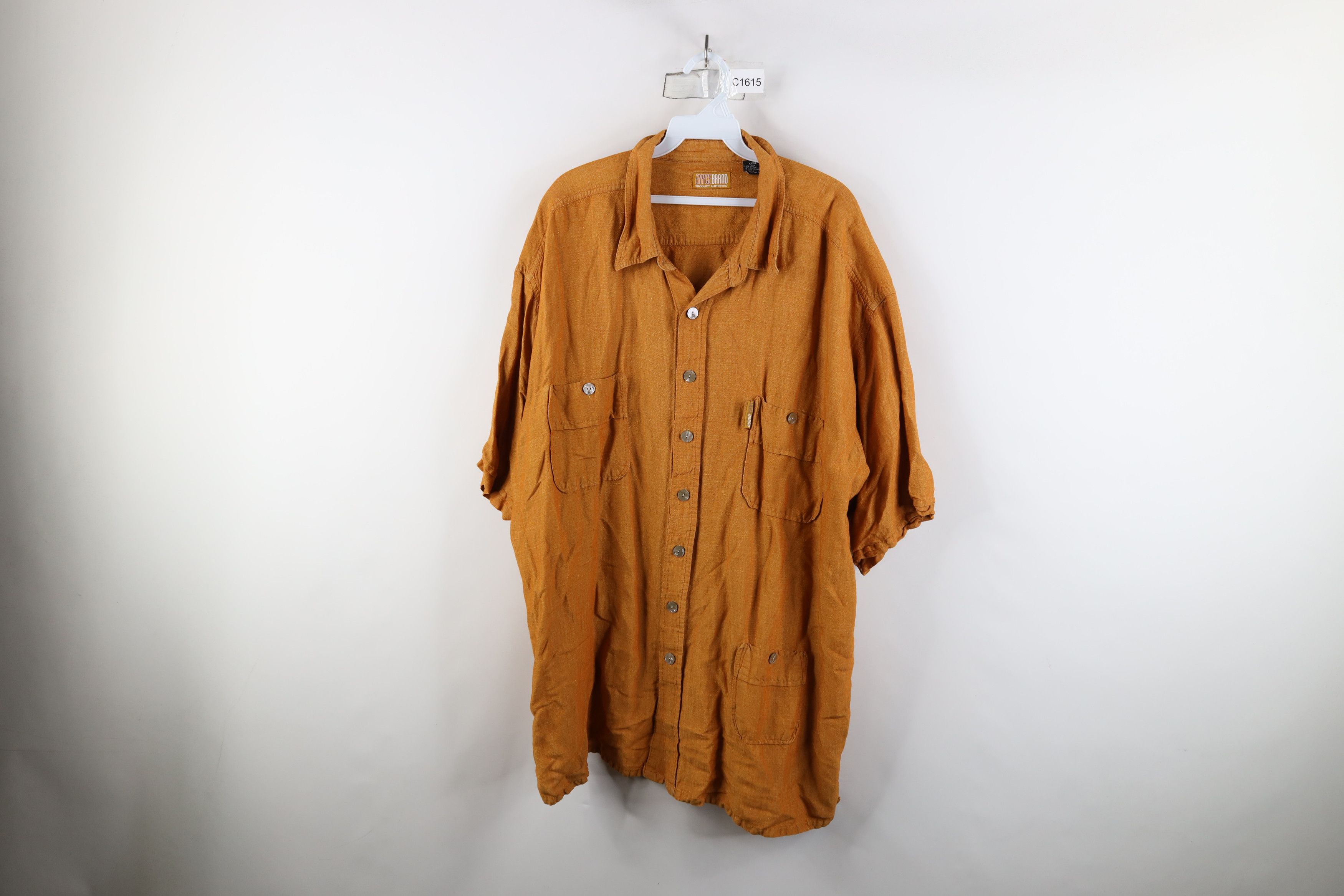 Enyce × Vintage Vintage 90s Y2K Enyce Blend Baggy Collared Button Shirt Size US XXL / EU 58 / 5 - 1 Thumbnail