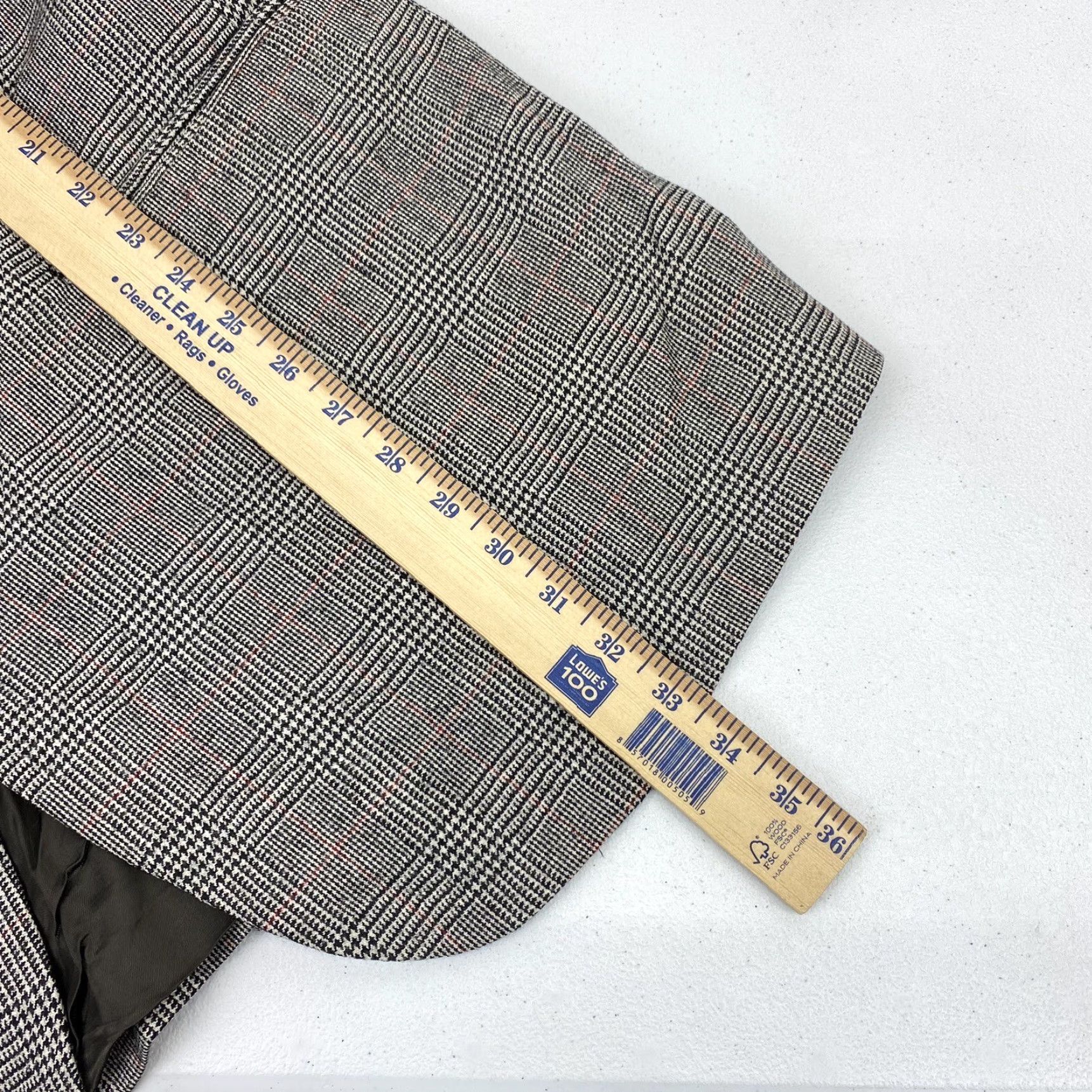 Brooks Brothers Brooks Brothers Blazer Jacket Men’s 43L Coat Jacket Suit Gray Wool Check Notch Lapel Three-Button Single-Breasted Vintage: No, Big & Tall? (Wait) Size 46R - 5 Thumbnail