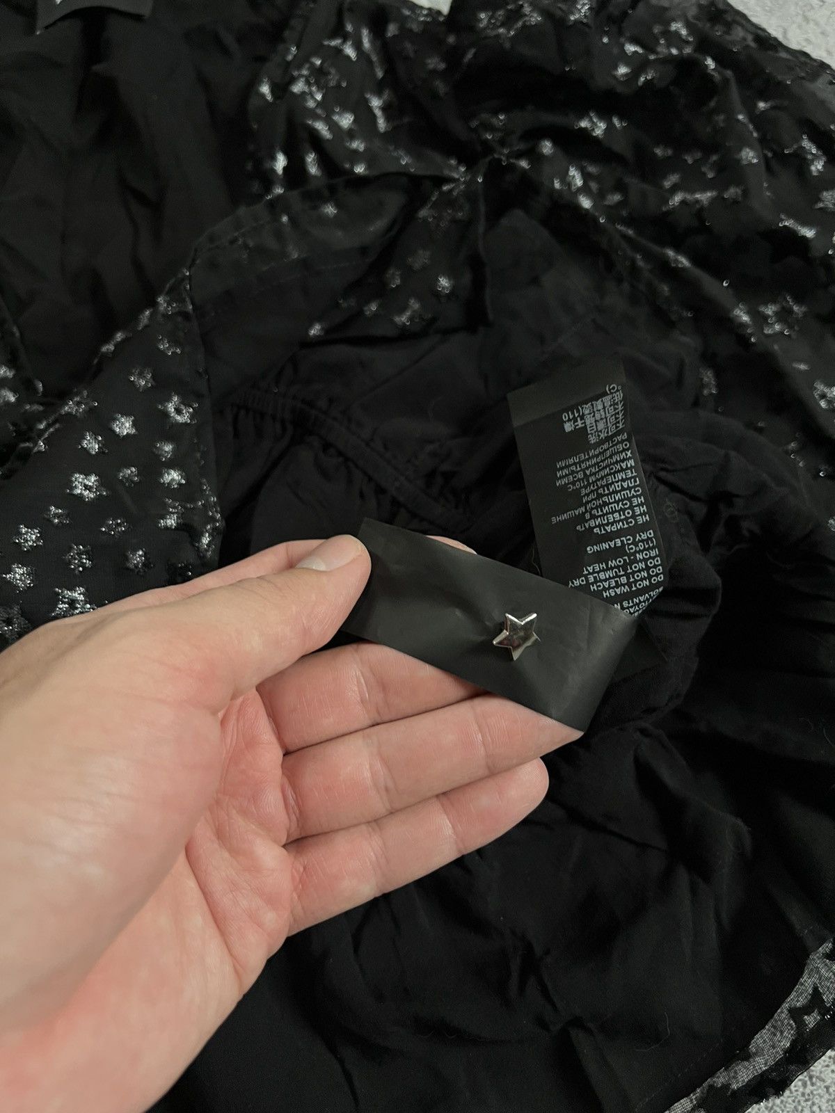 The Kooples The Kooples Blouse Top Stars Print Black Romantic Size 2 Size XS / US 0-2 / IT 36-38 - 9 Thumbnail