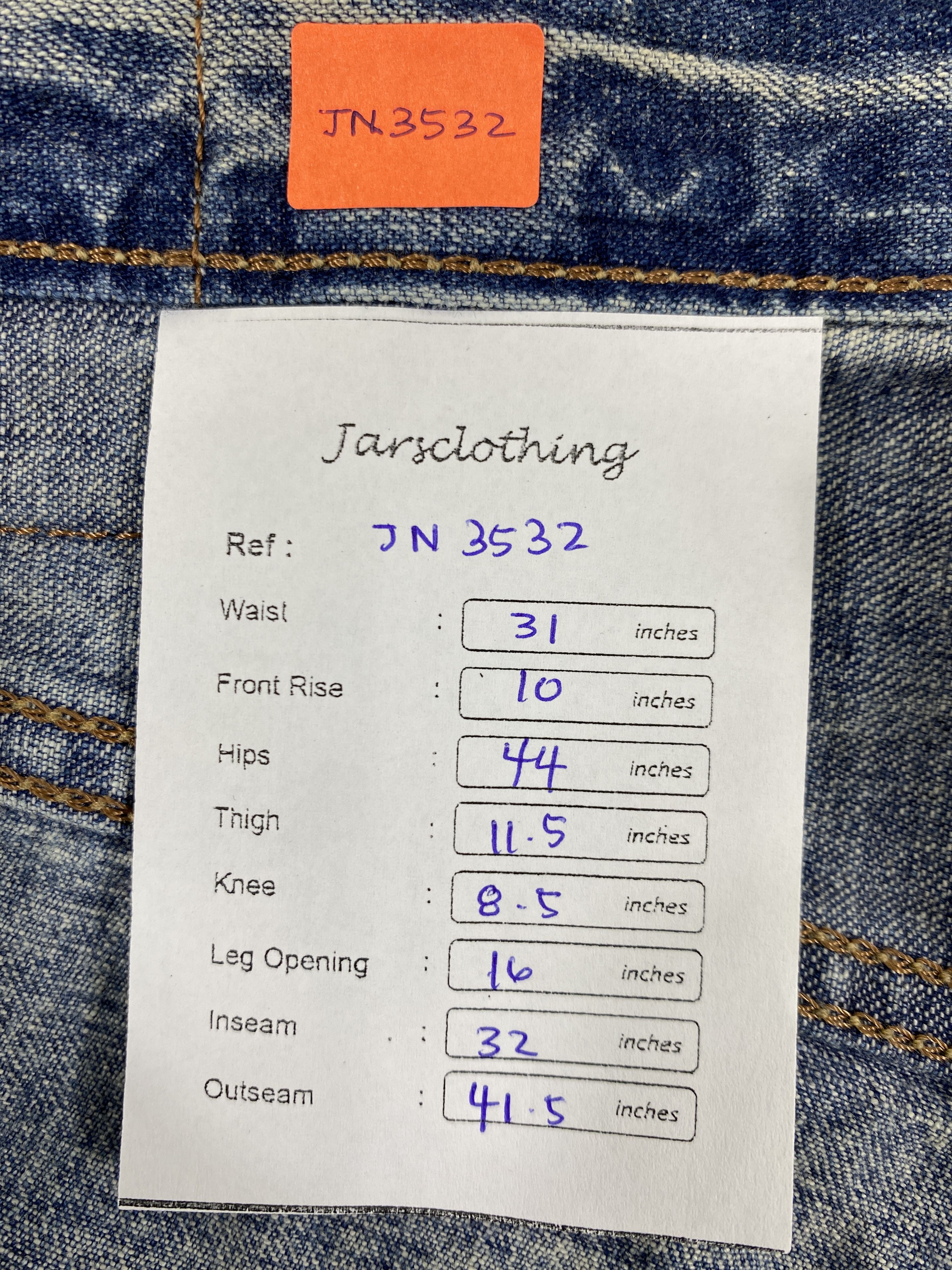 Japanese Brand Redline Vintage Edwin Jeans 31x32 Denim- JN3532 Size US 31 - 9 Thumbnail