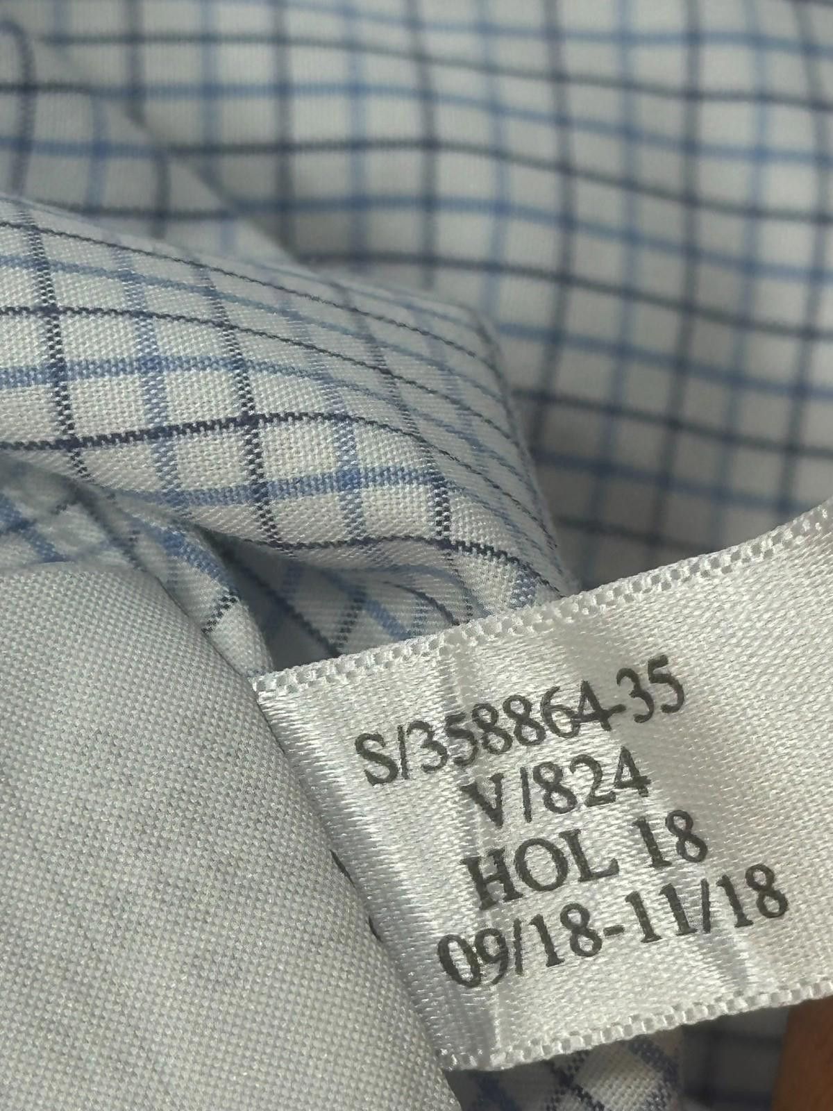 Banana Republic Banana Republic Checked Non-Iron Slim Button Up White Mens L Size US L / EU 52-54 / 3 - 8 Thumbnail
