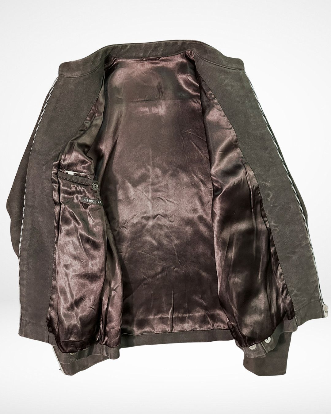 Helmut Lang SS95 Pig Suede Cafe Racer Reflective Sleeve Jacket Size US M / EU 48-50 / 2 - 7 Thumbnail
