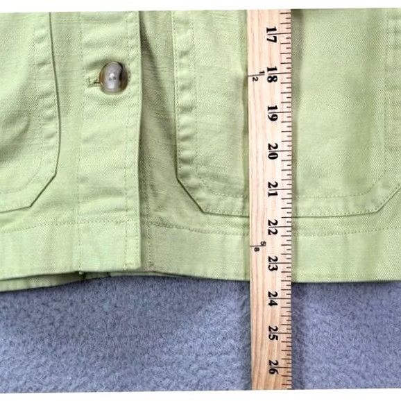 Madewell Madewell Jean Jacket Womens XS Green Denim Collared Button Pocket Casual New Size 26" / US 2 / IT 38 - 8 Thumbnail