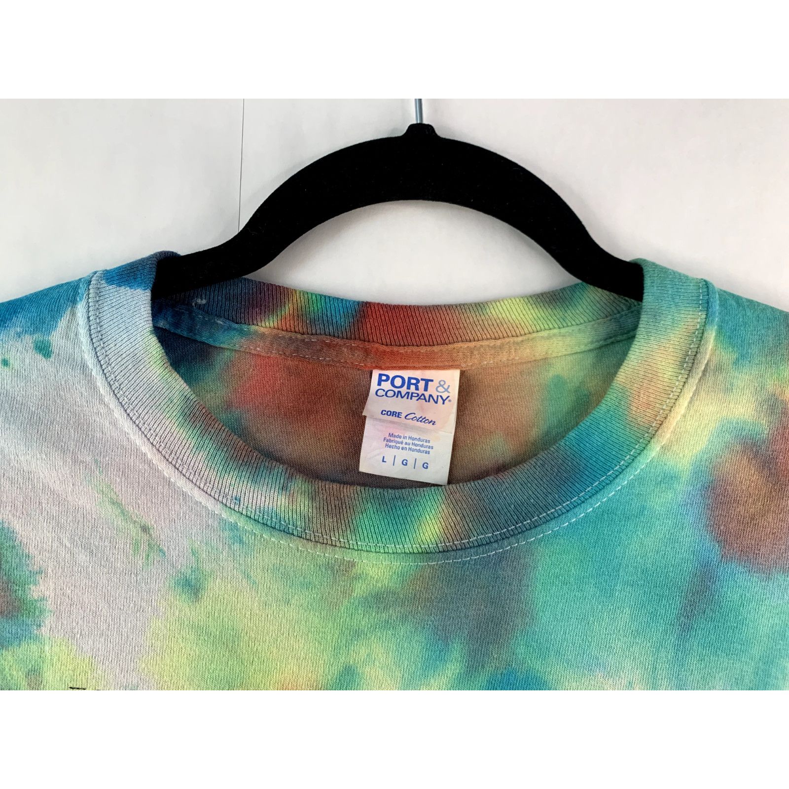 Port & Company Eagle Lake Camps Shirt Tie-Dyed Short Sleeve T-Shirt Men's L Size US L / EU 52-54 / 3 - 3 Thumbnail