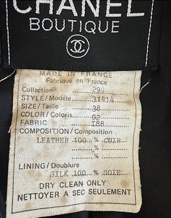 Chanel H/o 5k - Chanel Black Lambskin Leather Jacket FW92/93 Size M / US 6-8 / IT 42-44 - 12 Thumbnail