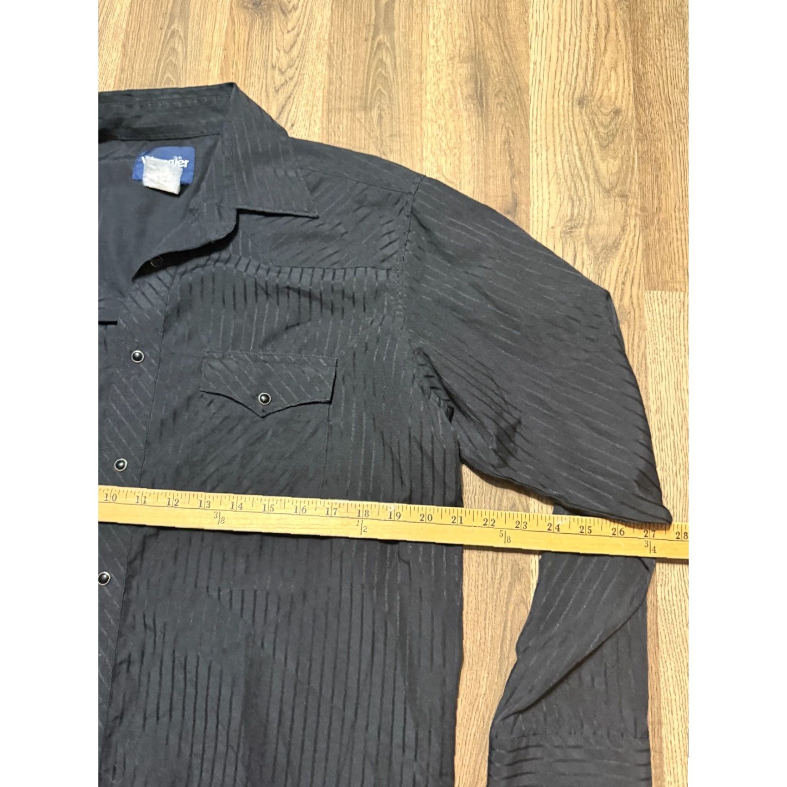 Wrangler VINTAGE Wrangler Shirt Mens L Black Long Sleeve Button Up Pockets Western Button Up Shirt? Size US L / EU 52-54 / 3 - 6 Thumbnail