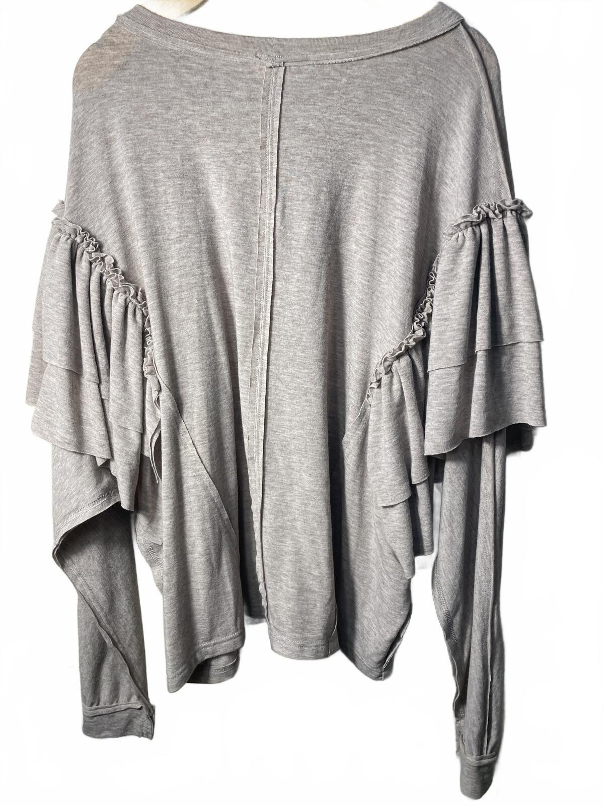 Other Peyton Valley Blouse Top Women's Small Ruffle Oversize Boho Size S / US 4 / IT 40 - 3 Thumbnail