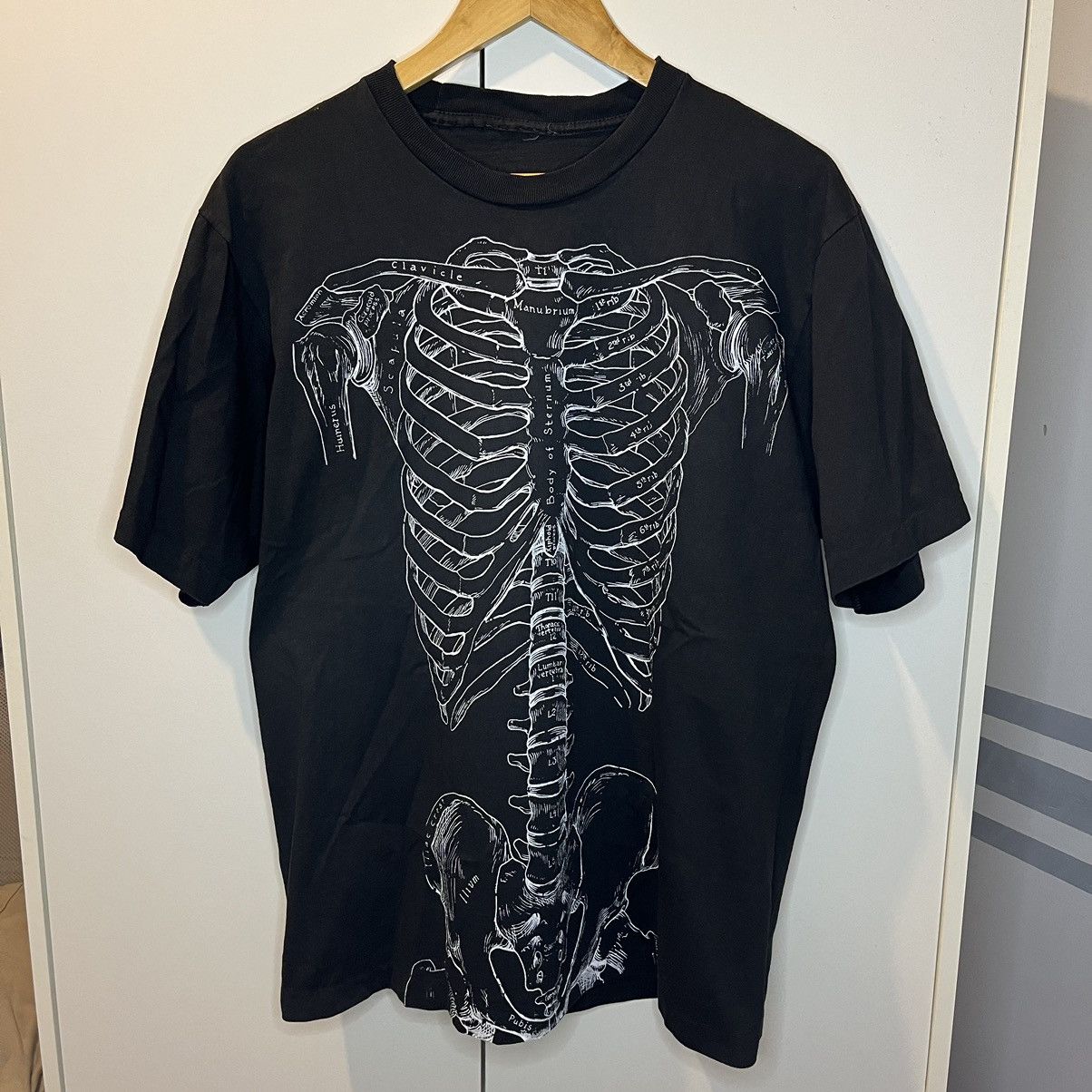 Arts & Science 90's Anatomy Skeleton Art Shirt Size US L / EU 52-54 / 3 - 1 Thumbnail