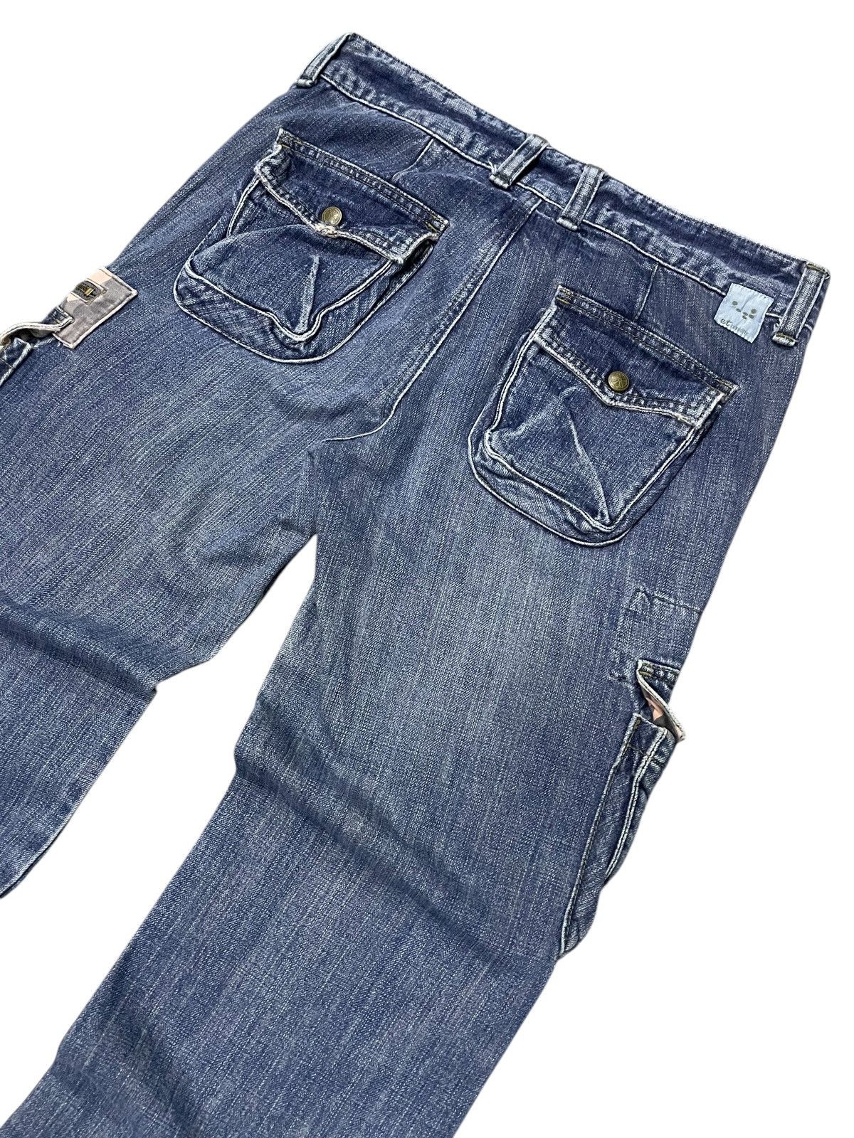 Hysteric Glamour ETBOITE Japan Cargo Flare Surplus Denim Jeans Size US 30 / EU 46 - 13 Thumbnail