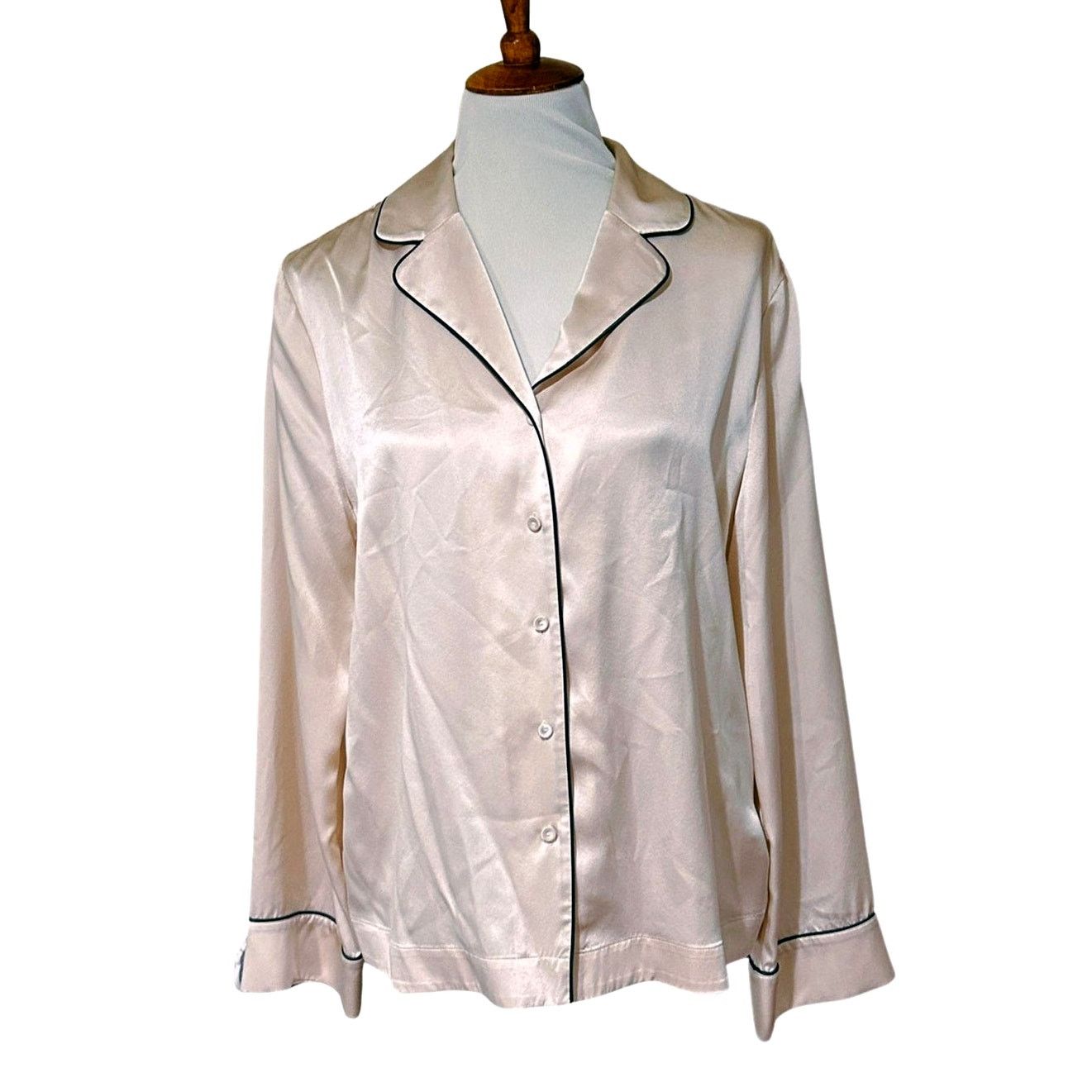 Cos COS 100% Silk Pajama Shirt Blouse Size S Size S / US 4 / IT 40 - 1 Thumbnail