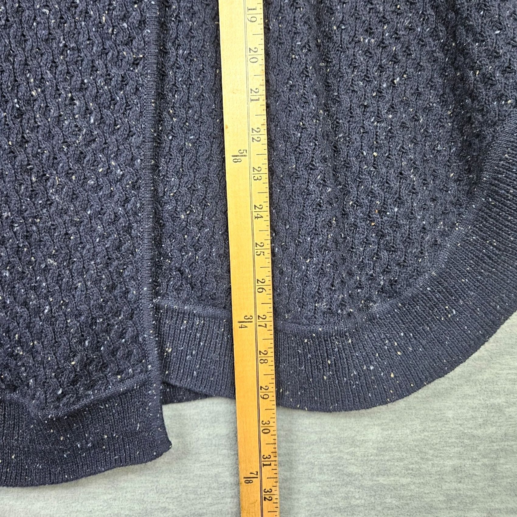 Talbots TALBOTS Women’s Navy Blue Poncho/Cape Sweater S Cape Women S Navy Blue Knit Cotton Nylon Solid Modern Casual 90s? No Vintage Size S / US 4 / IT 40 - 4 Thumbnail
