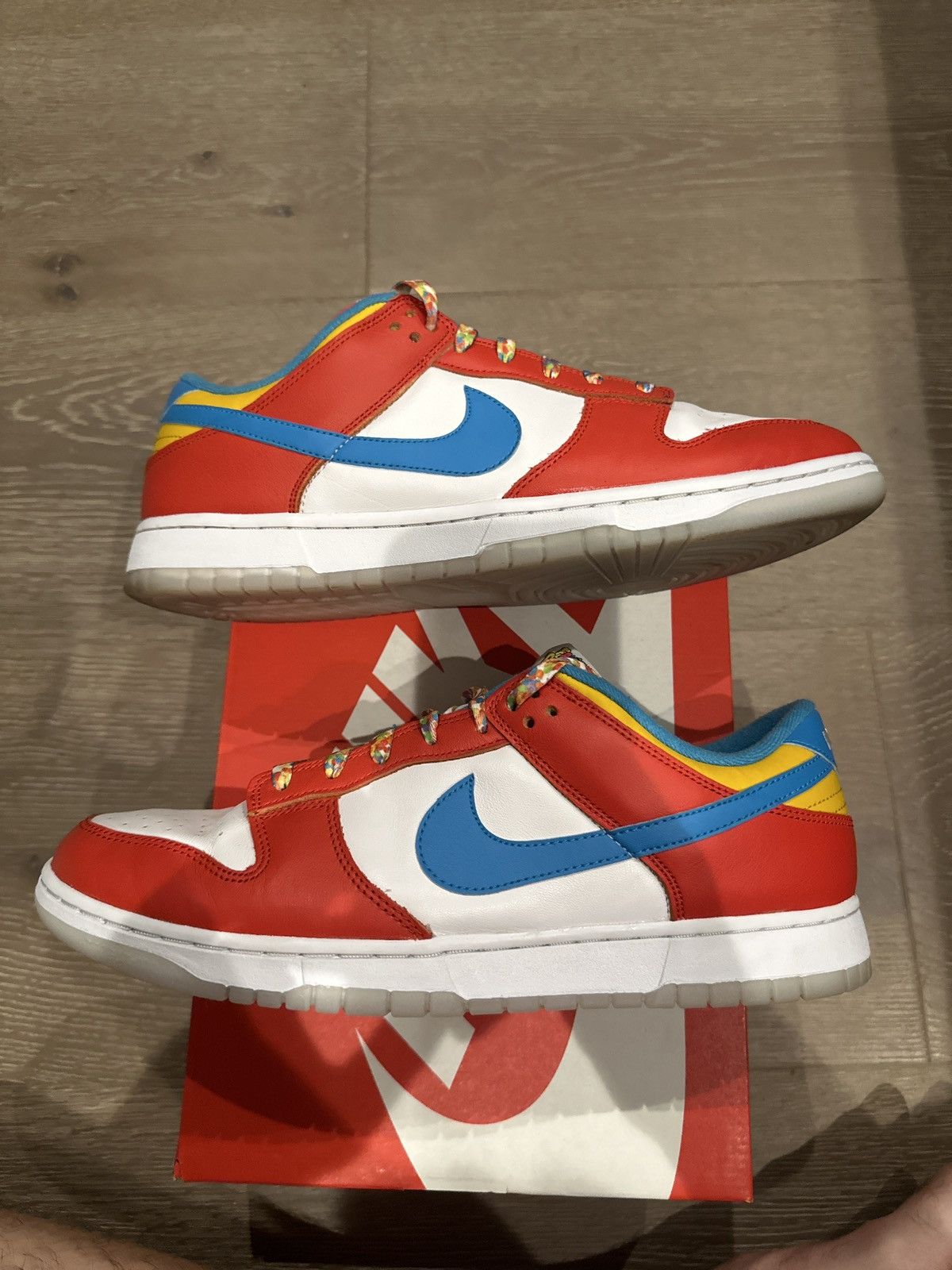 Nike Nike Dunk Low QS Lebron James Fruity Pebbles Size US 11.5 / EU 44-45 - 1 Thumbnail