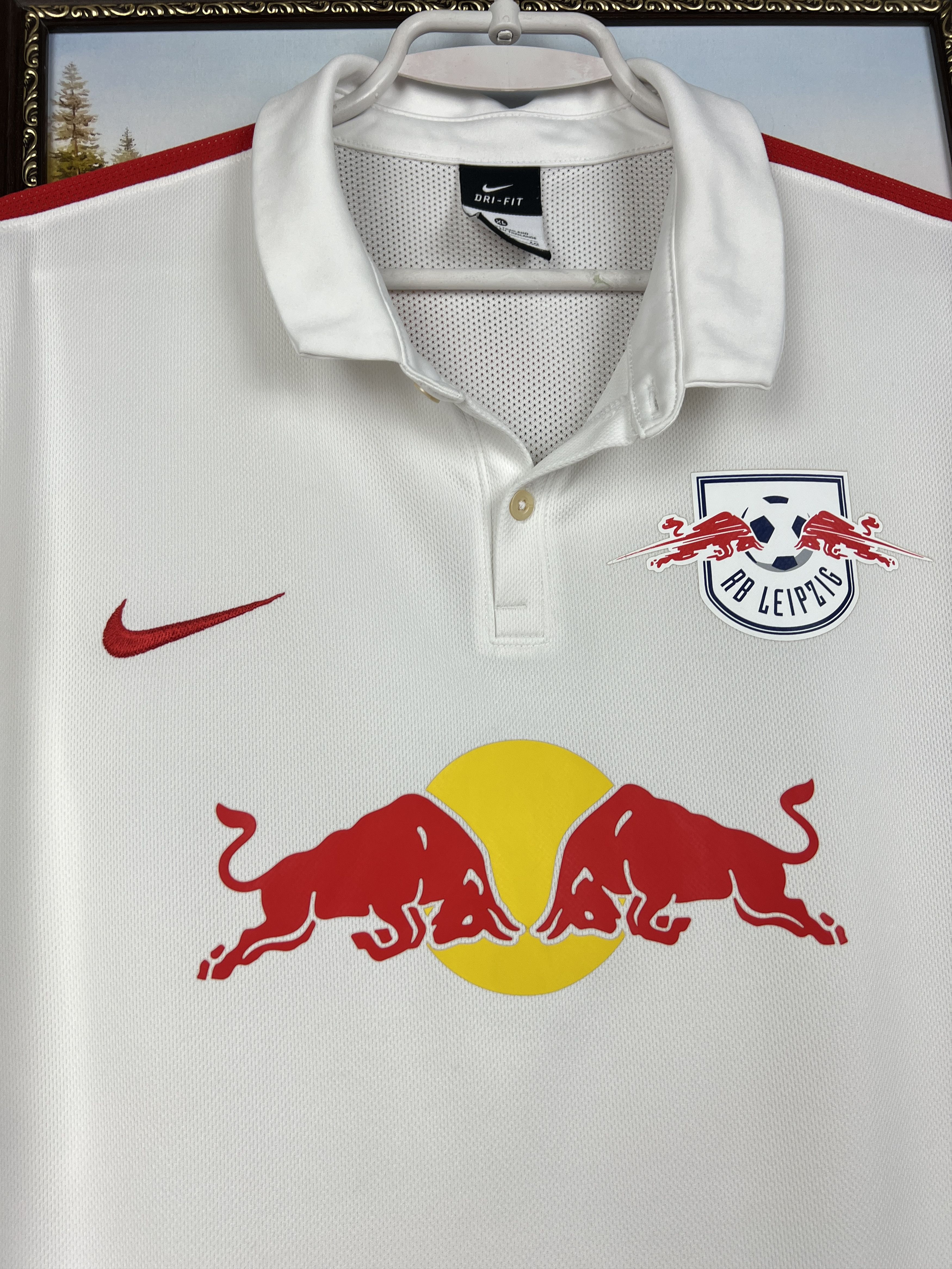 Nike Red Bull Leipzig Home football shirt Soccer Jersey Trikot Size US XL / EU 56 / 4 - 3 Thumbnail
