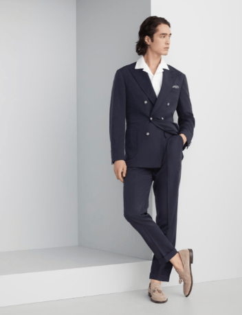 Brunello Cucinelli Suit in Dark Blue Size US M / EU 48-50 / 2 - 4 Thumbnail