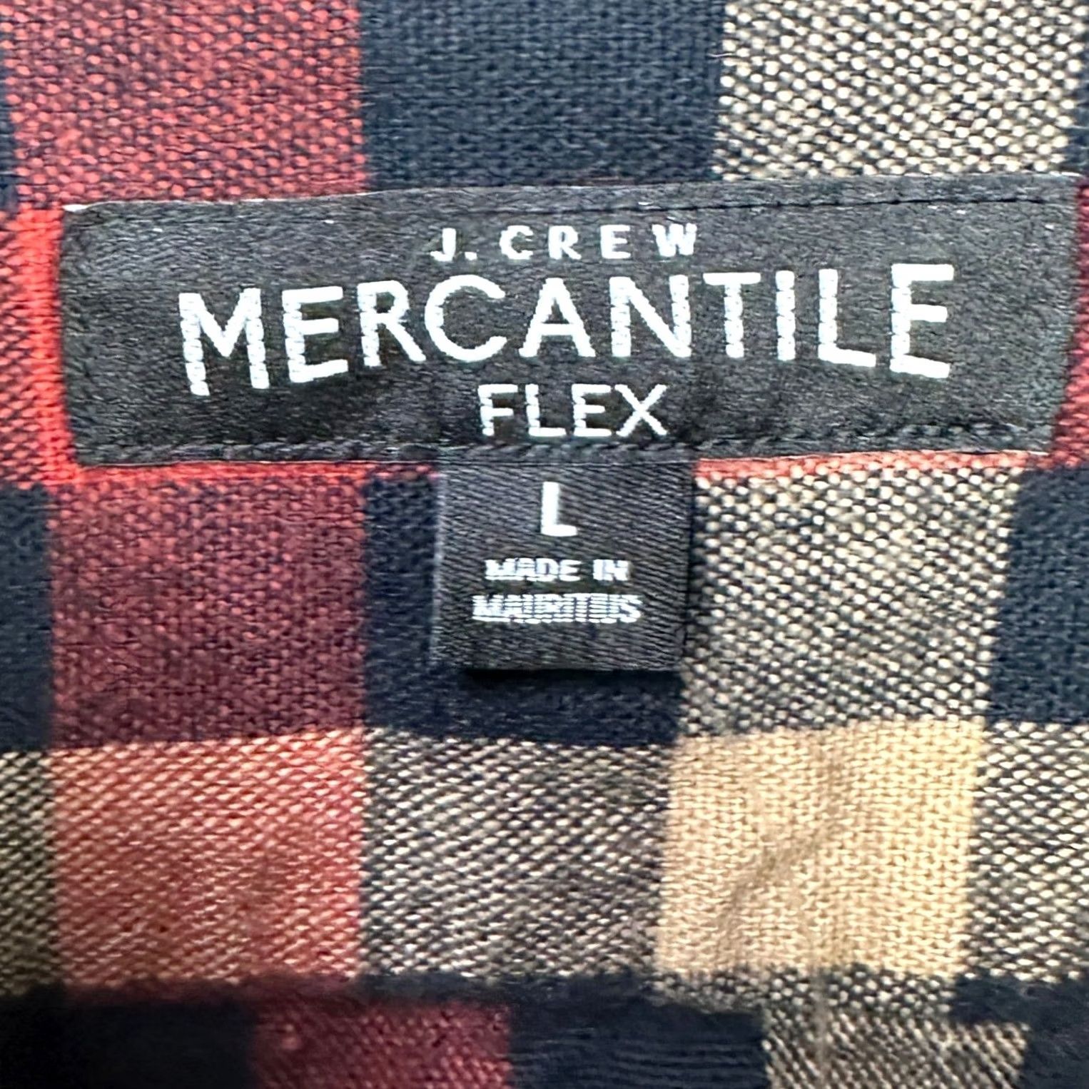 Vintage J Crew Mercantile Flannel Shirt Button Up Mens Large Red Plaid Elbow Patch NEW Size US L / EU 52-54 / 3 - 5 Thumbnail