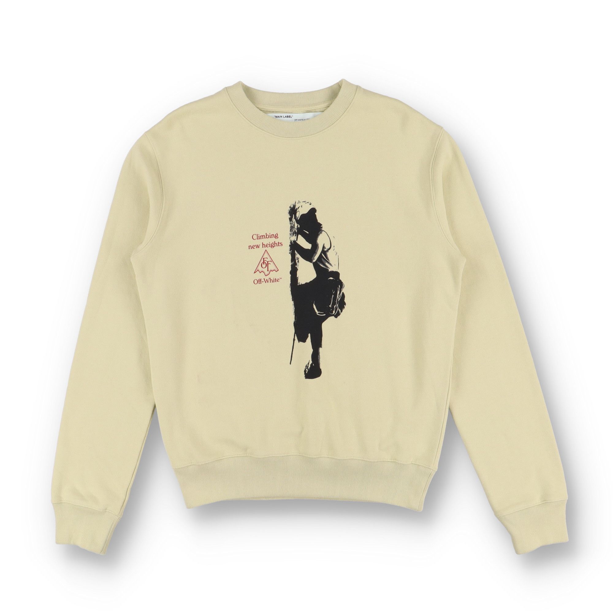 Off-White Beige Vertical Climb Arrows Logo Sweatshirt Size US M / EU 48-50 / 2 - 1 Thumbnail
