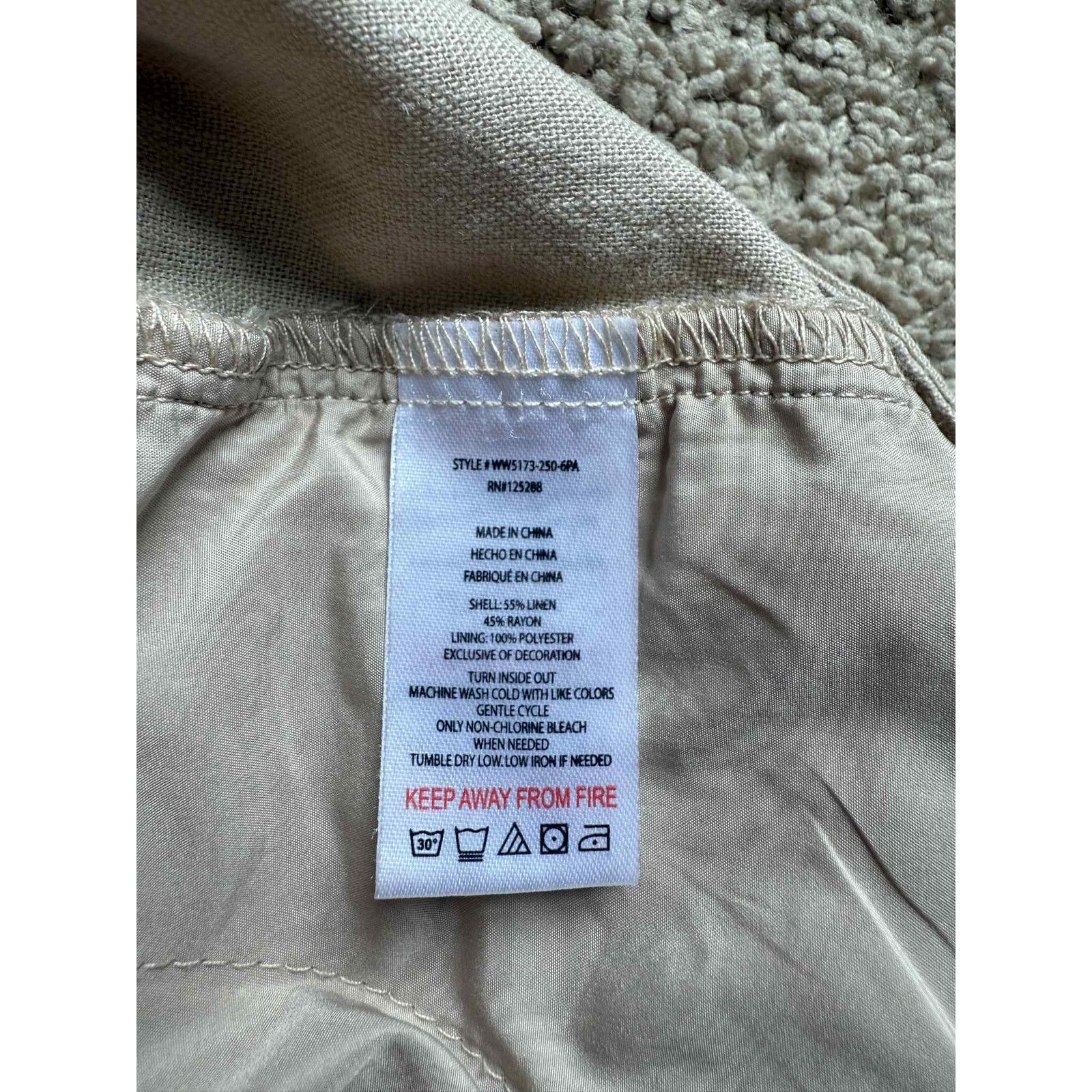 Jason Wu Jason Wu Linen Blend High Waisted Pleated Short Beige 4 Size 27" / US 4 / IT 40 - 7 Thumbnail