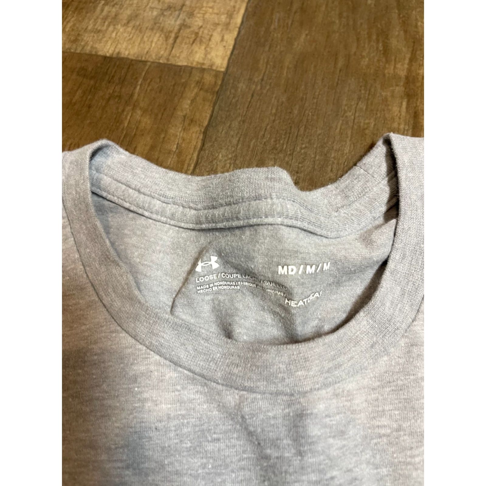 Under Armour Under Armour Shirt Adult Medium Gray T Shirt " The United States of America " Patriot Graphic Logo Crew Neck Short Sleeve Jersey Regular Mens Size US M / EU 48-50 / 2 - 5 Thumbnail