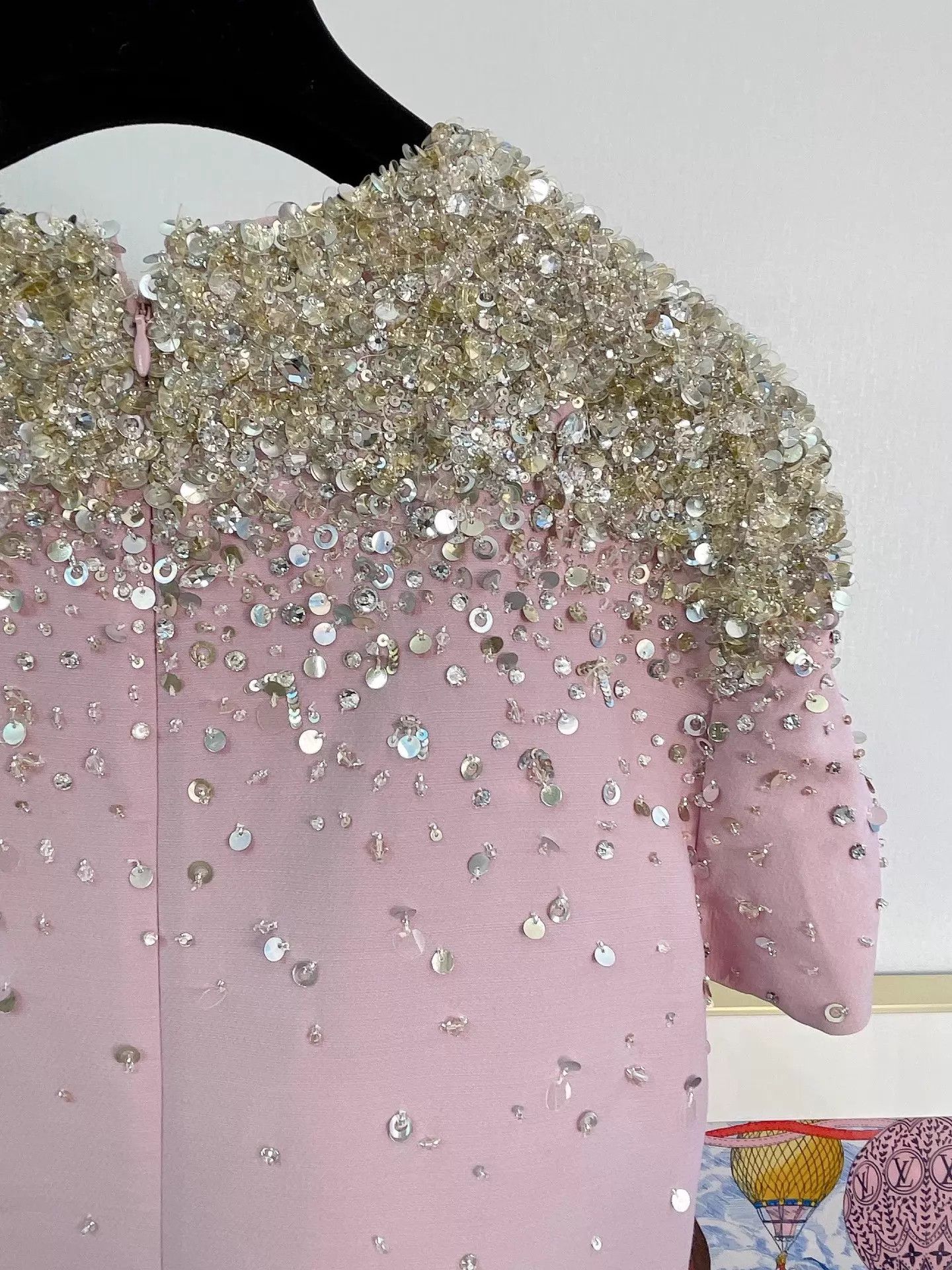 Valentino Valentino silk wool beaded dress 48 Size XL / US 12-14 / IT 48-50 - 4 Thumbnail